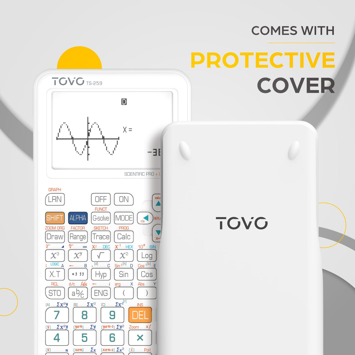Calculadora Científica TOVO Pantalla Grande Multimodo para Estudiantes