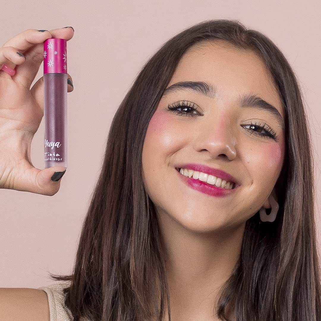 Republic Cosmetics Yuya Tinta multiusos Fugaz de larga duración para labios, ojos y mejillas con extracto de Aloe Vera Color Fucsia
