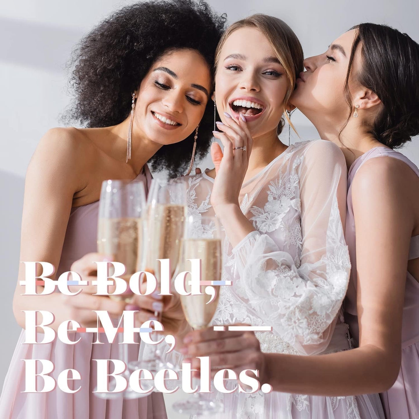 Beetles Juego de esmalte de uñas de gel romántico para boda, regalo de día festivo, día de San Valentín, 6 colores clásico francés blanco suave rosa con purpurina para dama de honor, kit de esmalte de uñas en gel para remojar el esmalte de gel UV, kit de