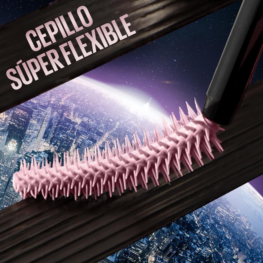Maybelline, Mascara de pestañas lavable y brinda alargamiento Lash Sensational Sky High negro, 6ml