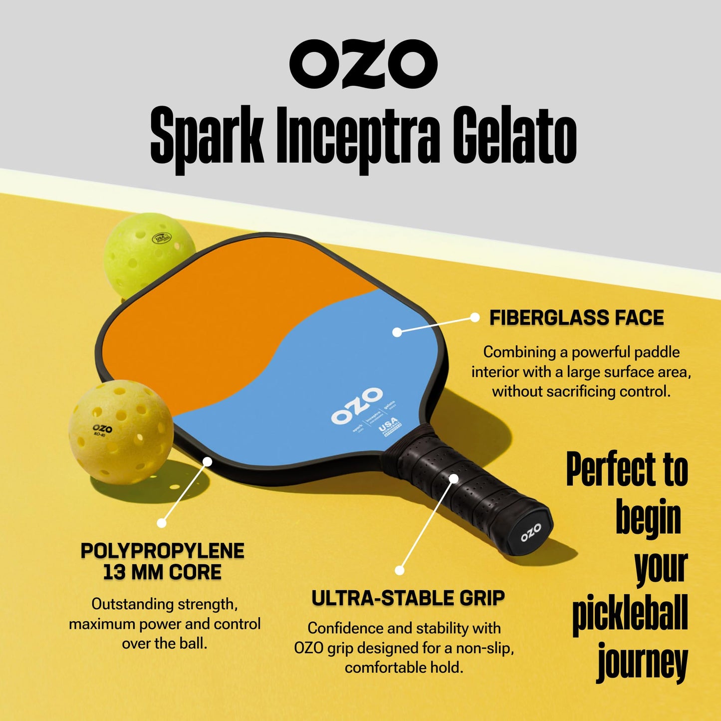 Paleta de Control OZO Gelato melón y algodón de azúcar para Principiantes aprobada por USAPA