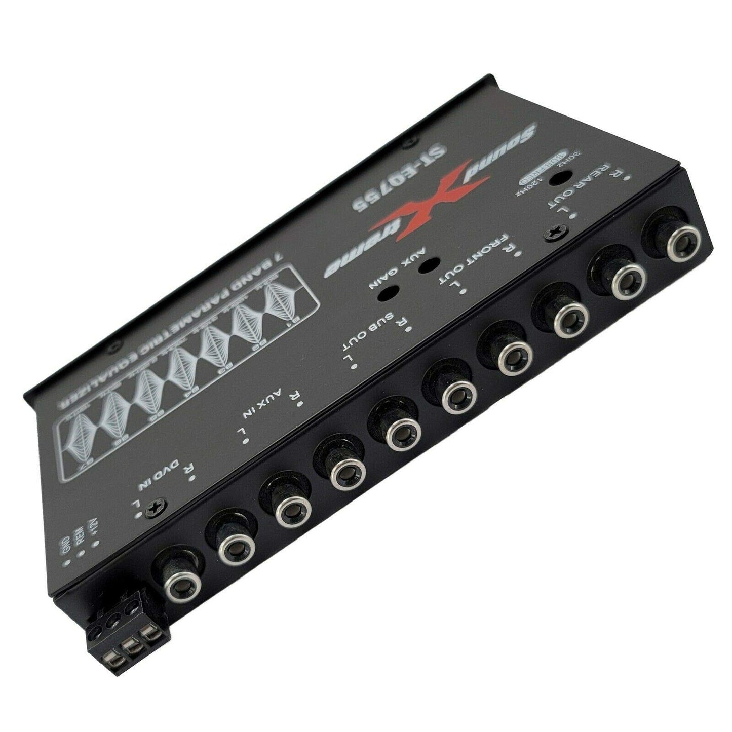 Ecualizador Paramétrico de Audio SoundXtreme ST-EQ755 Negro 7 Bandas 8 Voltios RMS para Coche