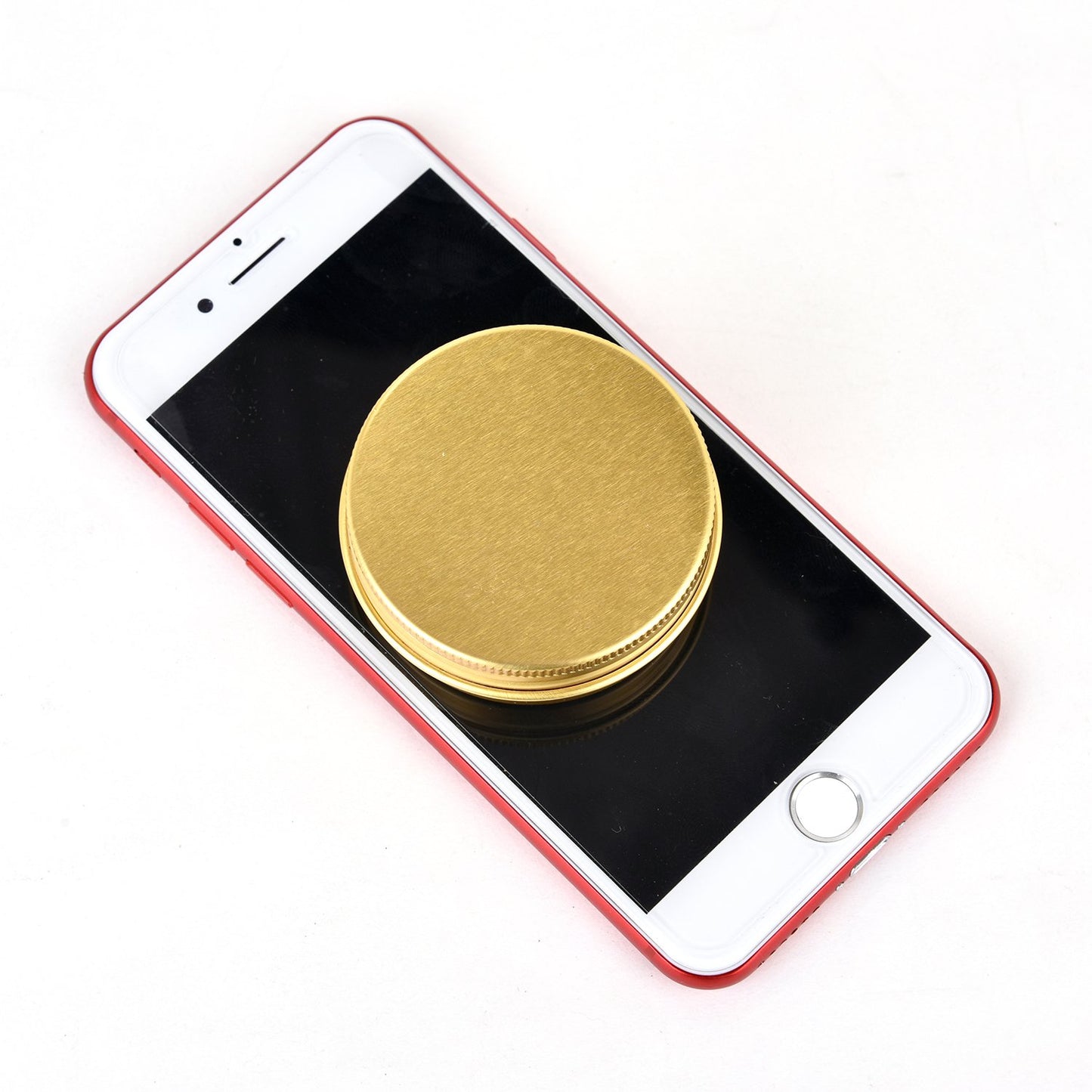 TMO Aluminum Metal Tins 1 Ounce 30ml Round Tin Containers Storage Tins Empty Lip Balm Tins Metal Jars with Screw lids,Gold(Pack of 14)