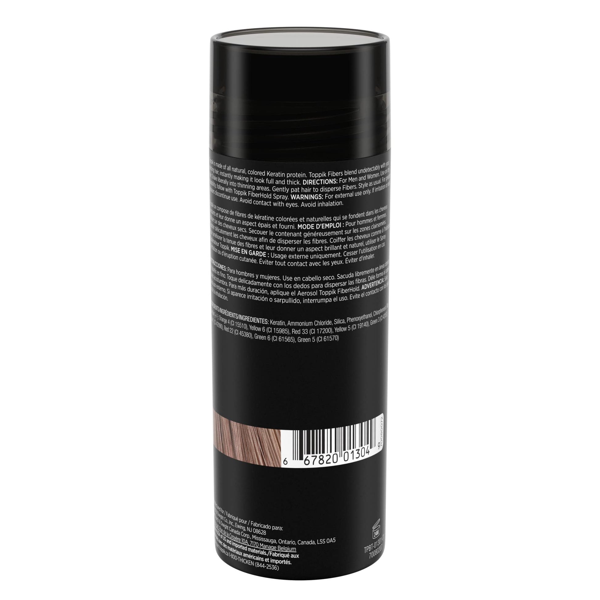 Toppik Fibras Para Dar Volumen Al Cabello, Castaño Claro, 55 g (1.94 oz.)
