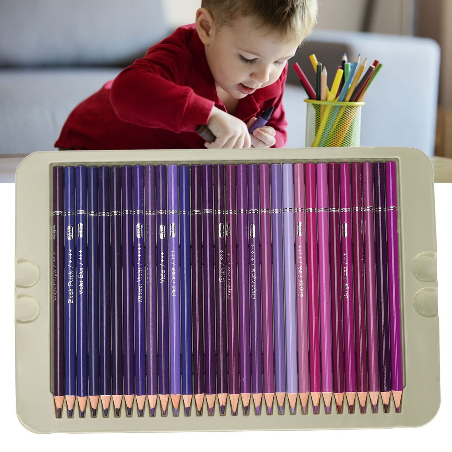 Juego de Lápices de Colores 300 Bolígrafos de Colores Aceitosos de Núcleo Suave para Libros de Colorear para Adultos para Artistas,Dibujo, Bocetos,Manualidades, Suministros de Arte