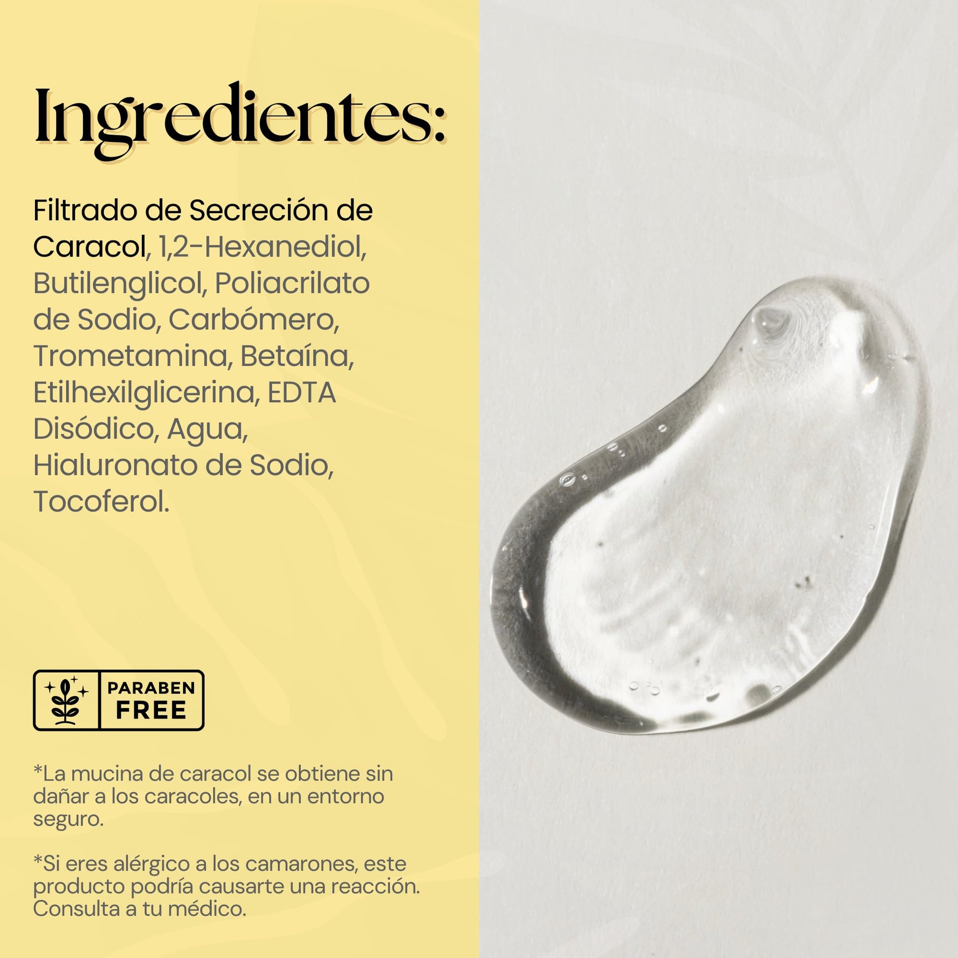 Sqin Luxiena Serum Baba de Caracol Coreano, Mucina de Caracol 96%, Repara e Hidrata la piel, Skincare Coreano, Snail Mucin, 100 ml.