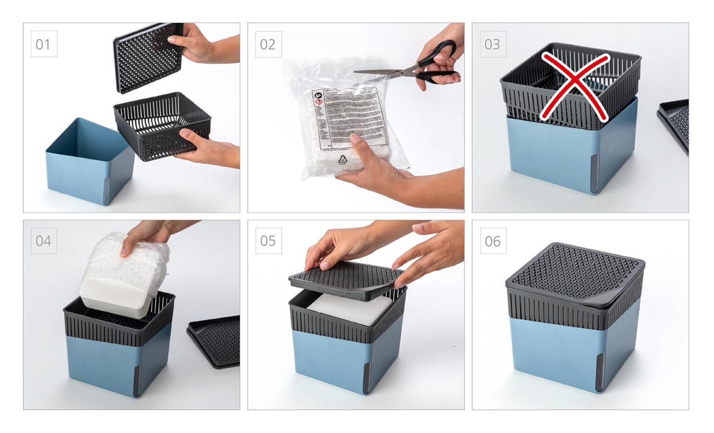 Deshumidificador Portátil Wenko Gris Compacto y Recargable