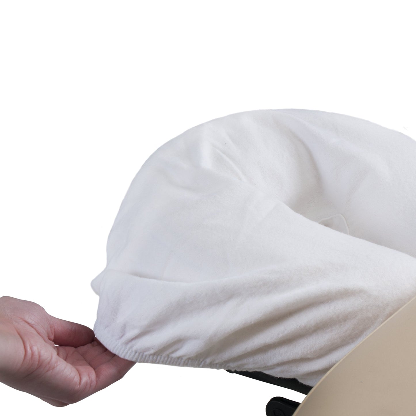 Fundas para Almohada EarthLite Blanco Franela 100% Algodón Natural para Mesa de Masaje (Juego de 2)
