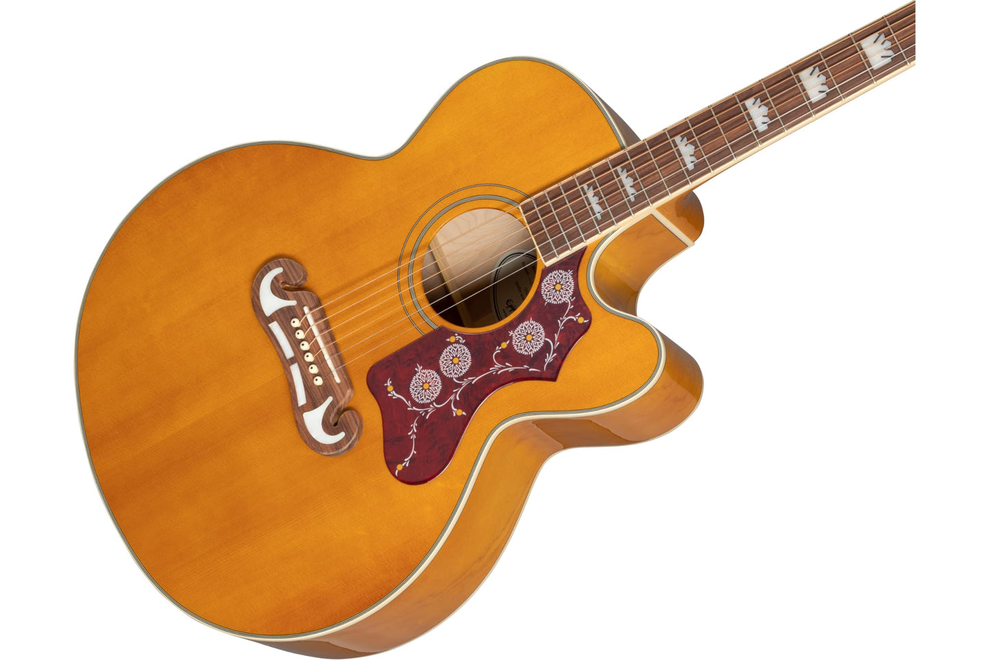 Epiphone J200 EC Studio Acoustic - Parte superior sólida eléctrica, clásico natural