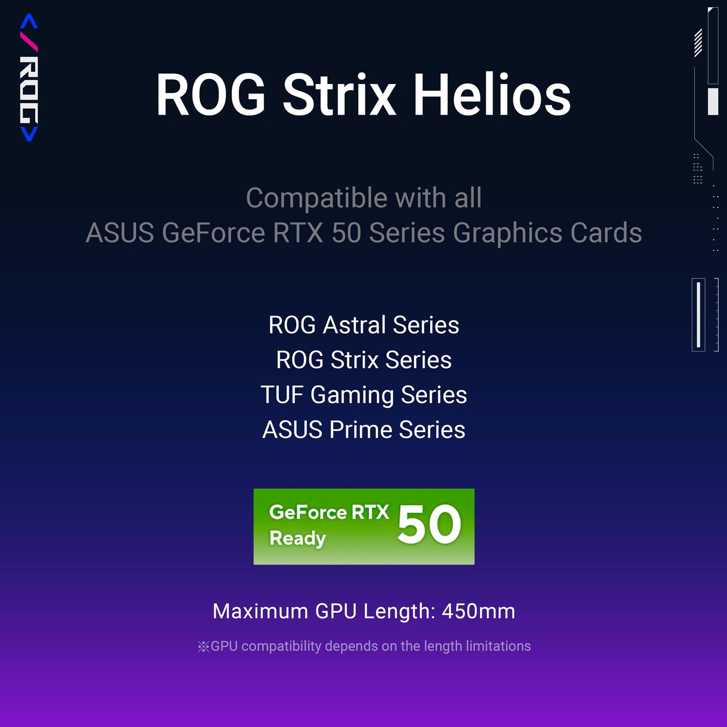 ASUS Gabinete Gaming ROG Strix Helios White, RGB, Media Torre ATX/ETX, Vidrio Templado, Marco de Aluminio, Soporte de GPU, Soporte para radiador de 420 mm y Aura Sync