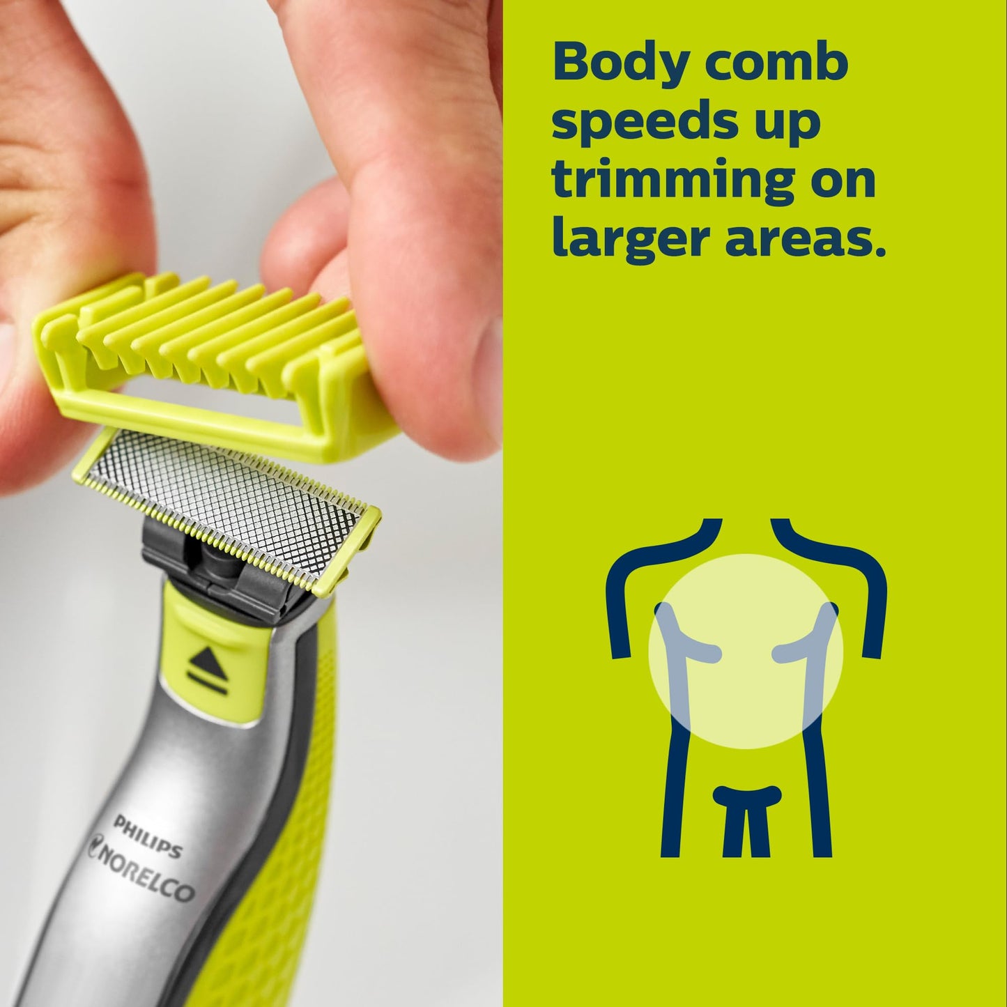 Philips Norelco Oneblade - Cuchilla de repuesto, Kit para rostro y cuerpo, Multicolor