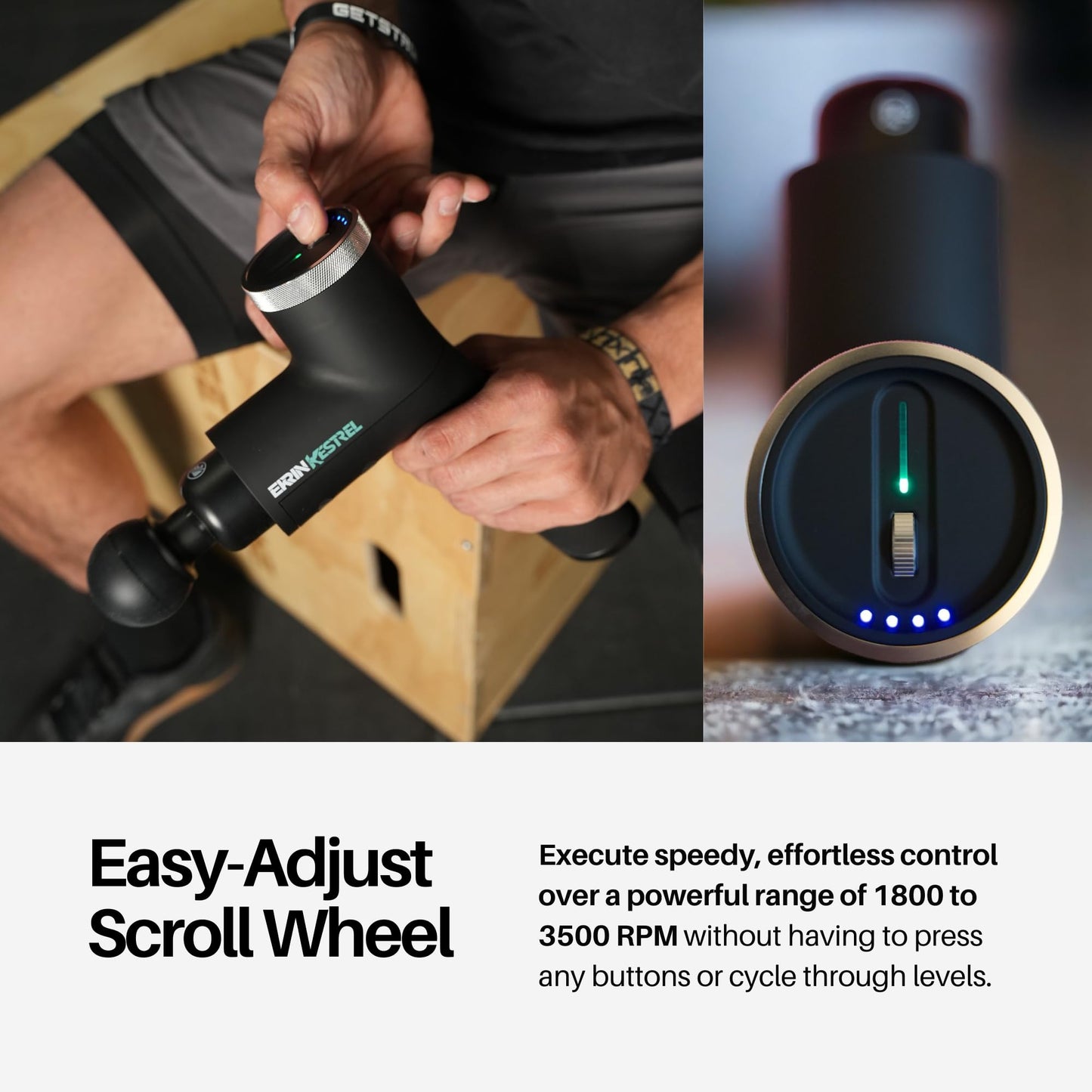 Ekrin Athletics Pistola de masaje Kestrel: precisión y comodidad mejoradas para una recuperación y bienestar muscular superiores