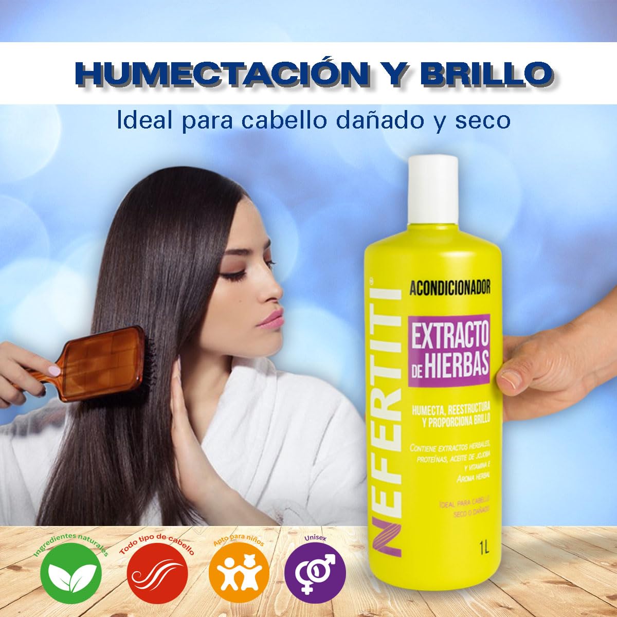 Acondicionador Nefertiti Hierbas Extracto