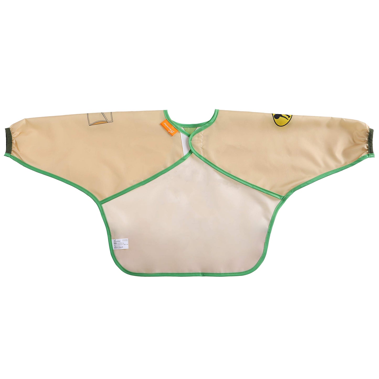 Dreambaby Baberos de personajes: Doctor y Cuidador de Zoológico, 2 piezas, Manga larga, Plástico impermeable fácil de limpiar, con bolsillo, ideal para comer o pintar, niños de 1 a 4 años