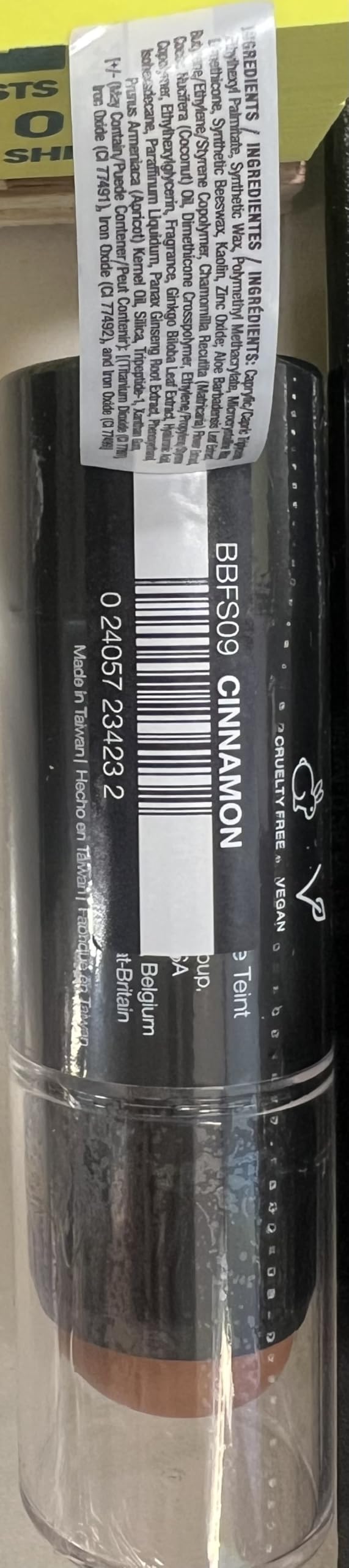 Palladio BUILD + BLEND - Barra de base, barra de contorno para cara, maquillaje profesional para un aspecto perfecto, 0.25 onzas, Cinnamon