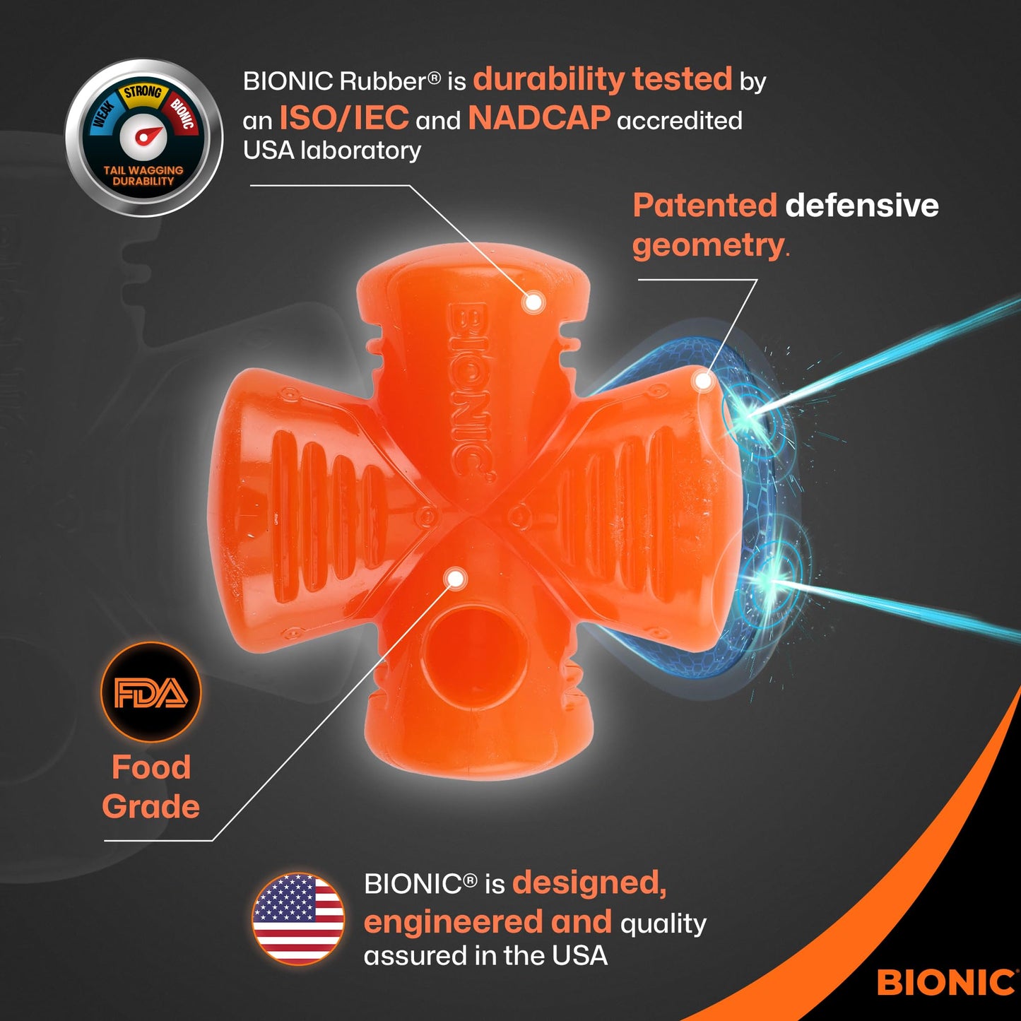BIONIC - Dispensador de golosinas para Perros de Alta Visibilidad, Ideal para Masticar redirigido