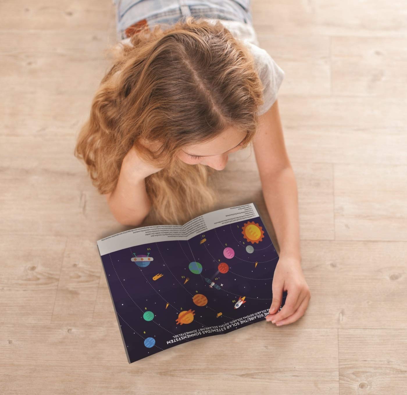 LEXiBOOK, Proyector de planetario de Constelaciones e imágenes 2 en 1, 24 imágenes para Descubrir el Espacio, 2 cúpulas de constelación, Stem, Blanco/Azul, NLJ180US