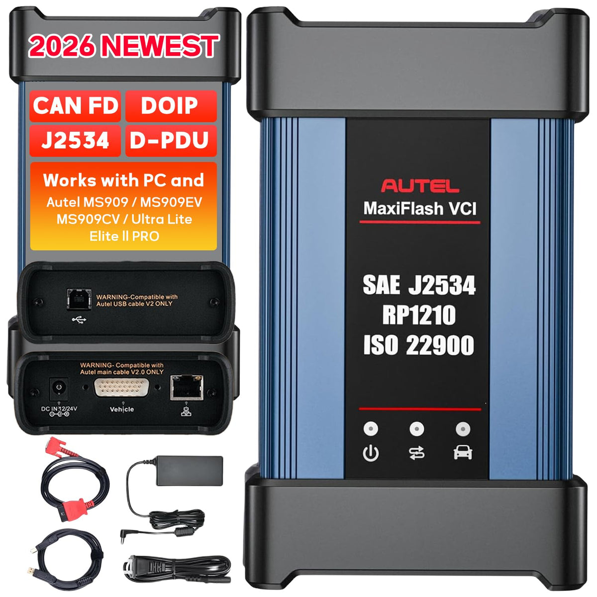 Interfaz de Comunicación para Vehículos Autel MaxiFlash Elite Bluetooth