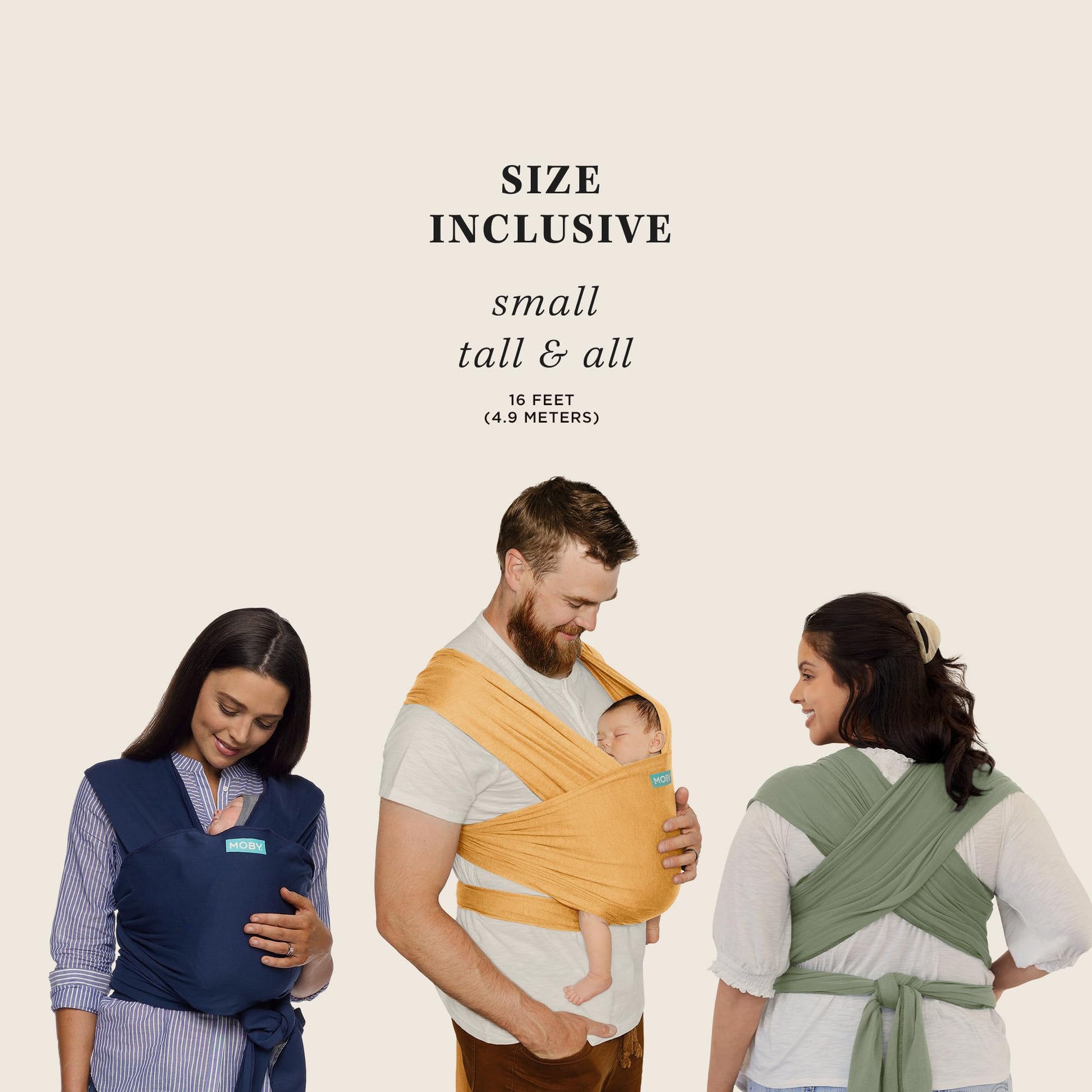 Moby Portabebés Cruzado - Clásico | Portabebé para Recién Nacidos y Bebés | Envoltura de Bebé #1 | Seguro y Ajustable para Todos los Cuerpos | Perfecto para Mamá y Papá | Medianoche