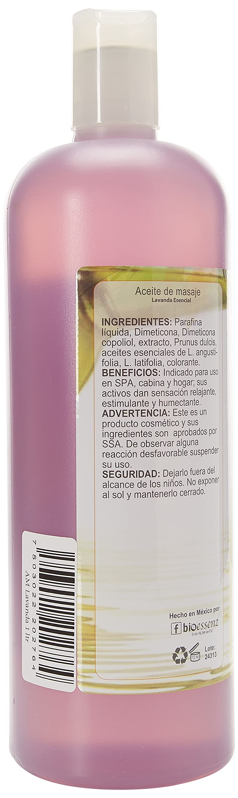 Aceite De Masaje Spa Lavanda Esencia Natural