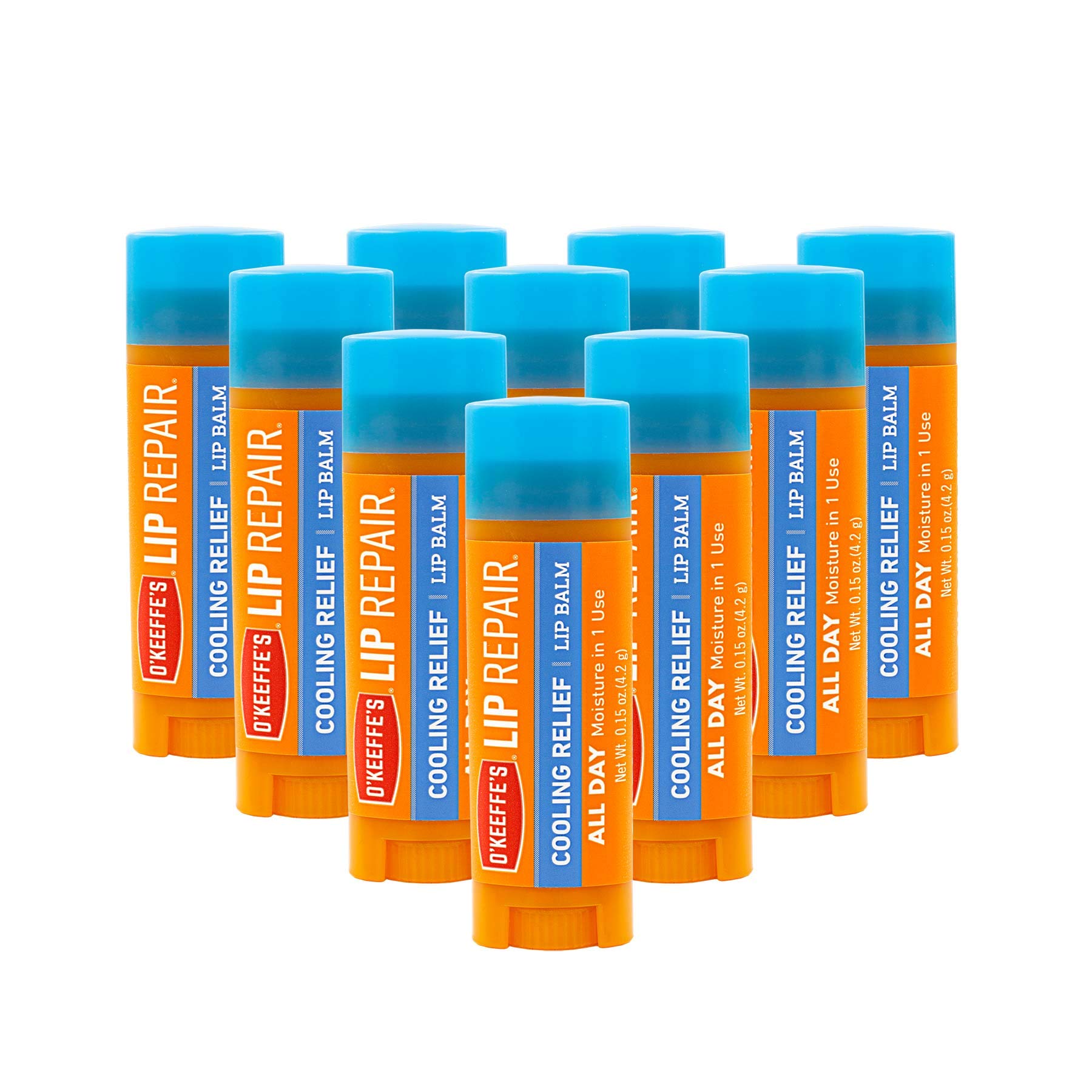 Lápiz de Reparación de Labios O'Keeffe's Refrigerante 10 Pack