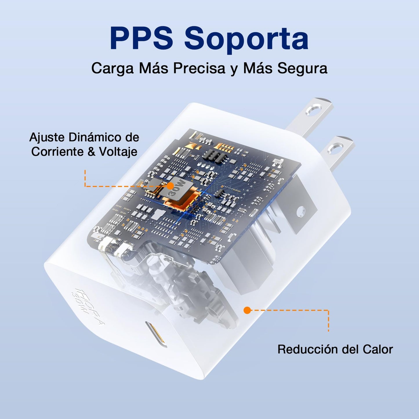 1 Hora Cargador Tipo C, PD 30W Cargador Carga Rápida, con Cable USB C a C 1M 3A, Compatible con IP 15, Samsung Galaxy S23/S22/S21 Ultra/Note10/S20, iPad Pro, Motorola G32 (Blanco con Cable)