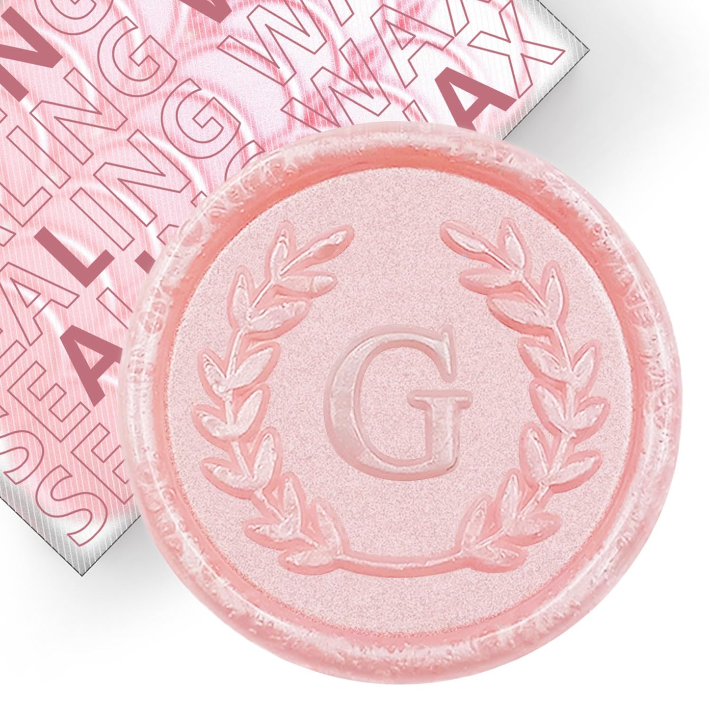 50 calcomanías adhesivas de cera con letra G, hechas a mano, sin necesidad de sello, etiquetas adhesivas de cera para invitaciones de boda, sobres, regalo de Navidad