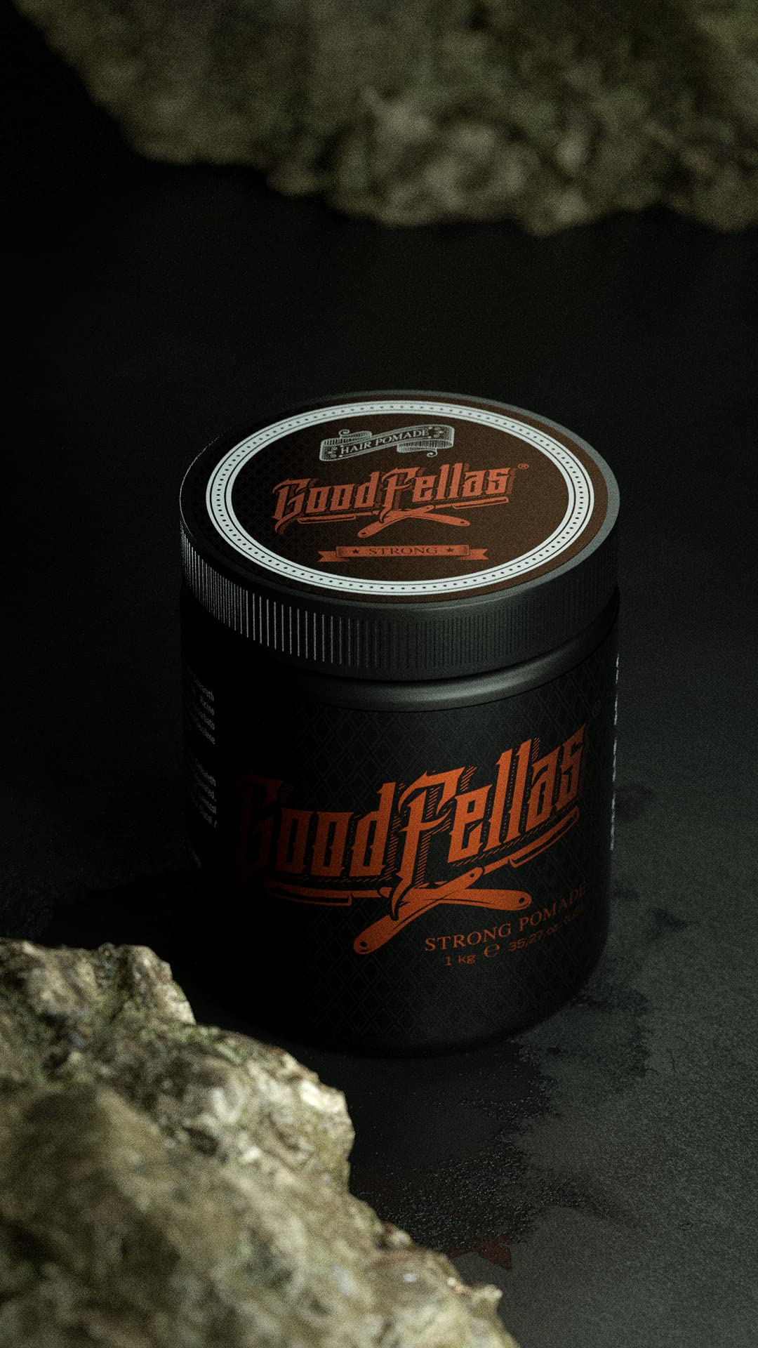 GoodFellas Pomada para Cabello de Fijación Fuerte Strong Pomade con Base de Agua 1 KG