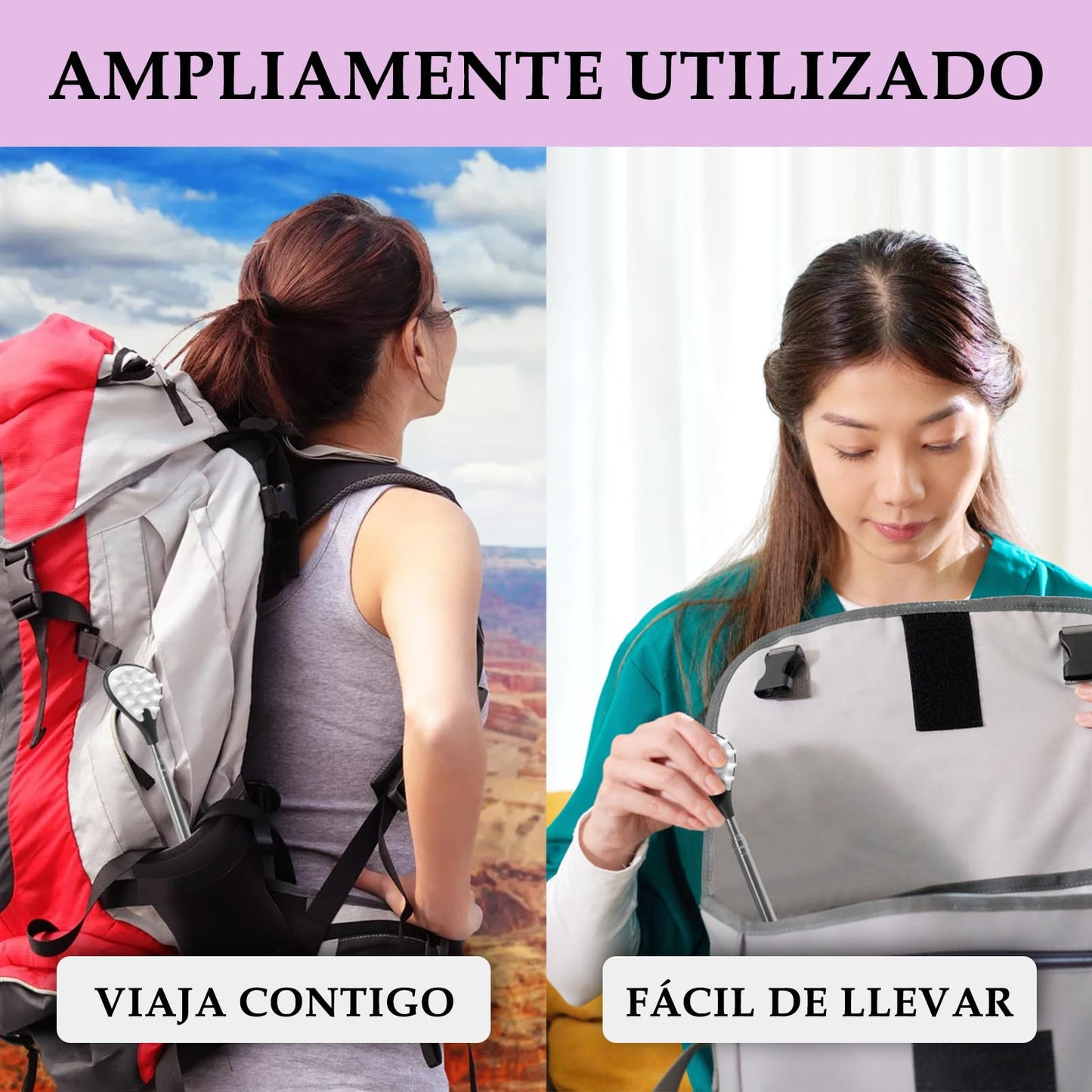 Manita Rascadora Espalda Itchy Scratch Retráctil sin Pedir a Casa Picazón Rascarse la Espalda Artefacto Magnético Cuentas de Masaje Espalda Mayorista, Regalos para la Tercera Edad (Negro)