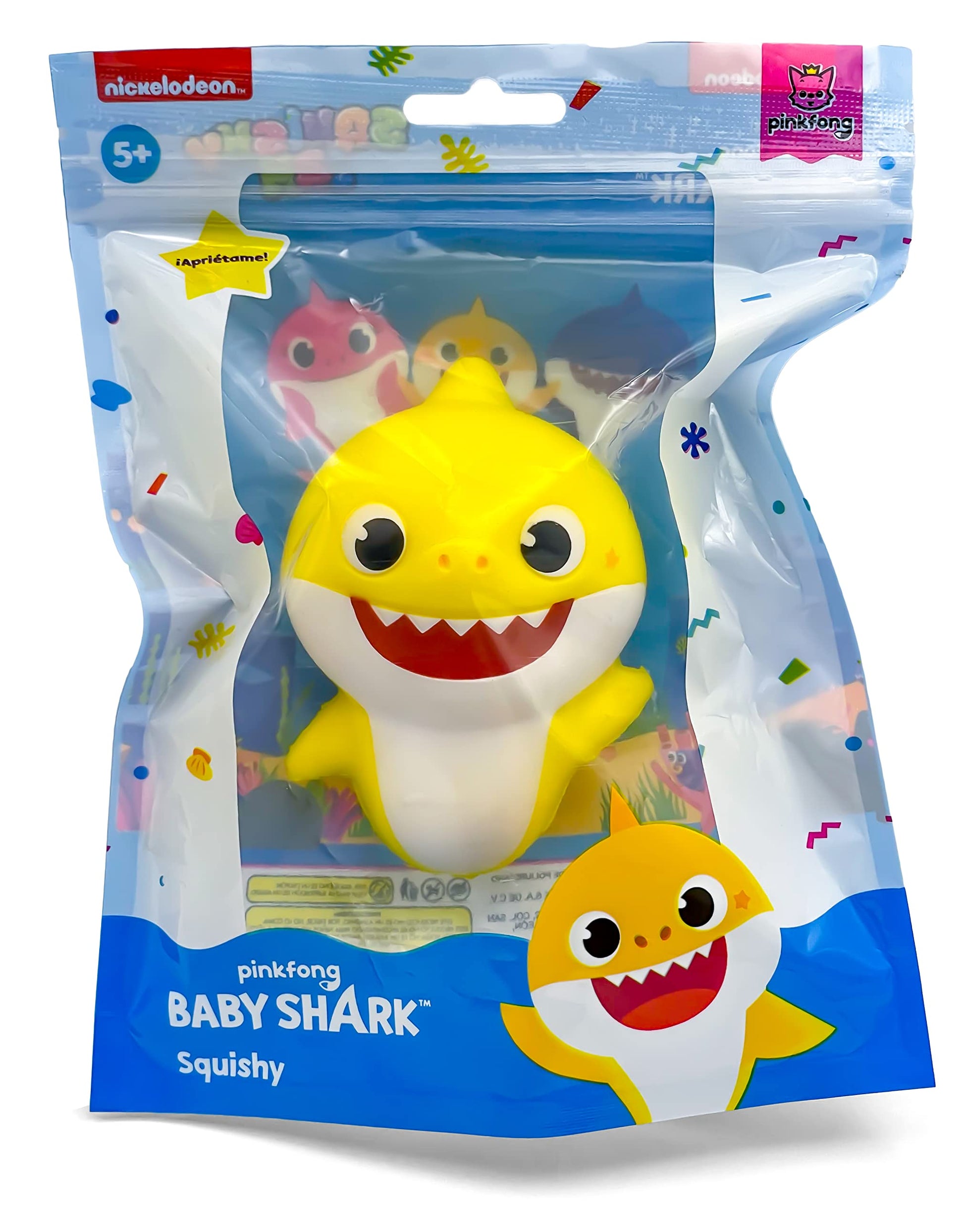 Juguete Squishy Baby Shark Jam Azul de Baby Shark