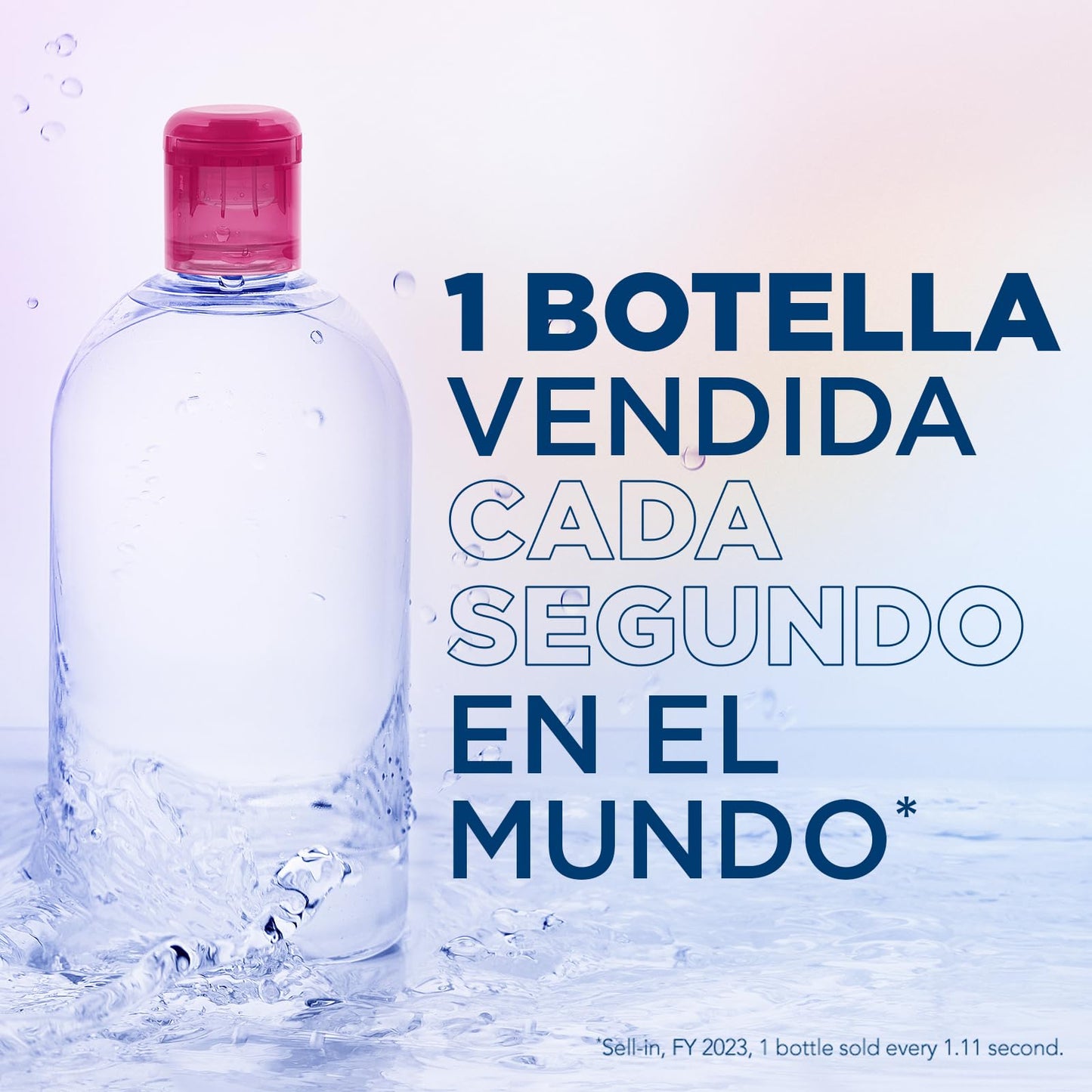 BIODERMA, Agua Micelar, Sensibio H2O, Desmaquillante para Piel Sensible, Calma y Reduce la Irritación, 100 ml