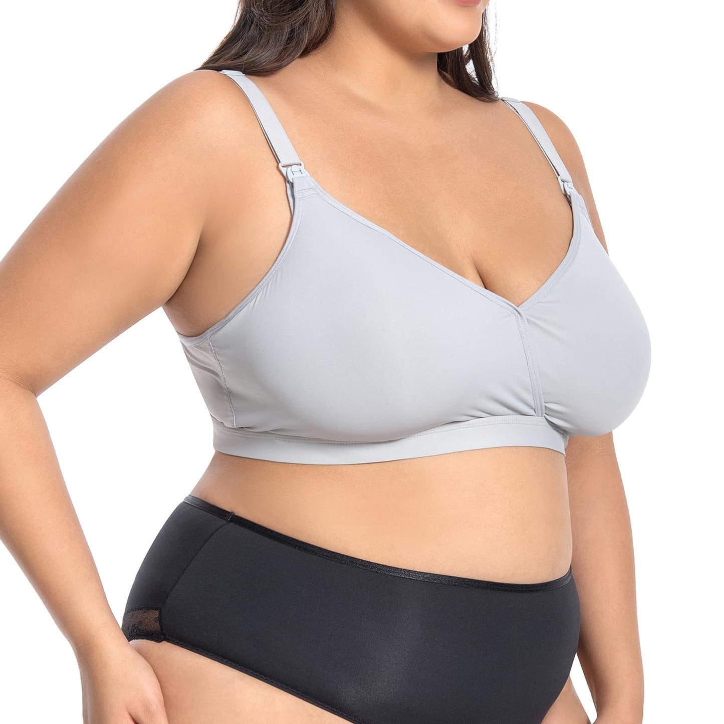 Brasier de Lactancia Suekaphin Negro Talla Grande para Mujer