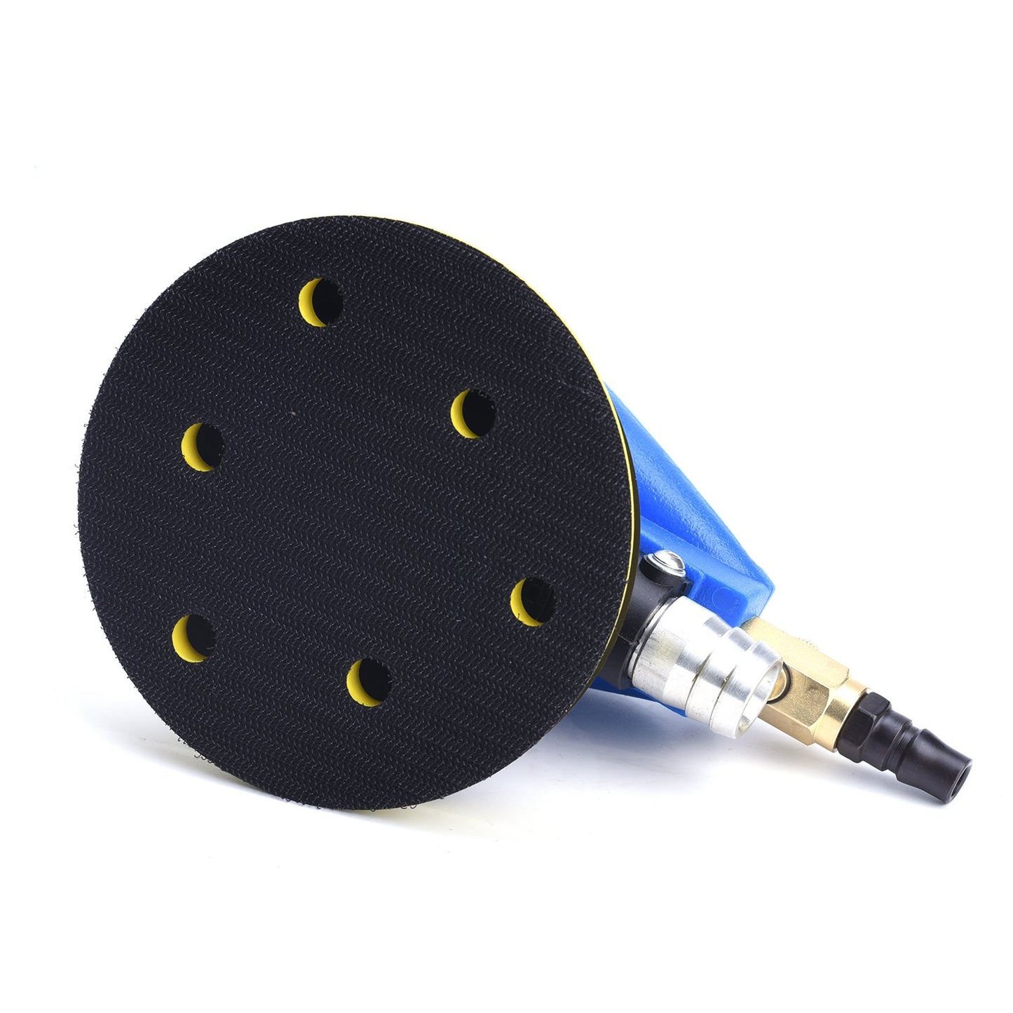 ZHONG AN Lijadora orbital profesional de 5 pulgadas, lijadora de palma de doble acción para trabajo corporal automático, sistema de aspiradora de gancho y bucle