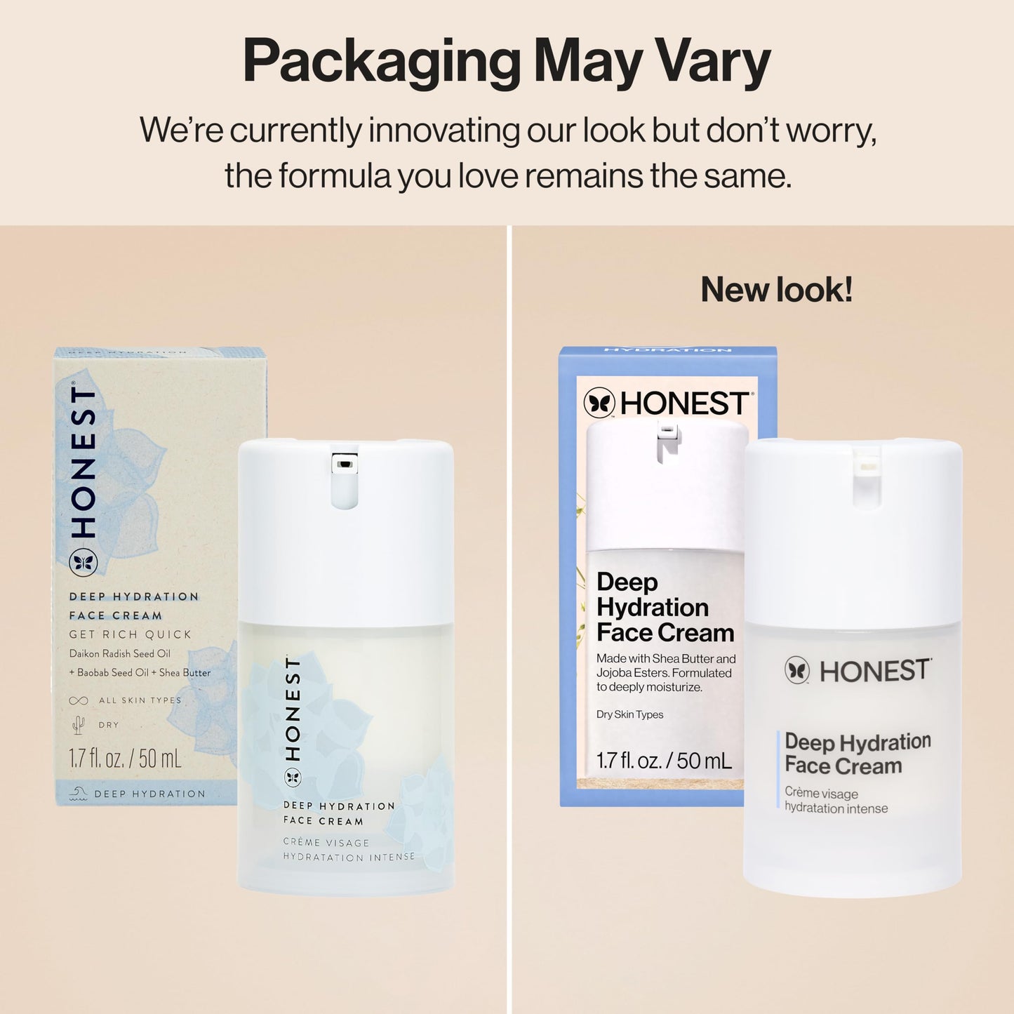 Honest 4346004732 The Company Deep hydration face cream, 50,27 mililitros