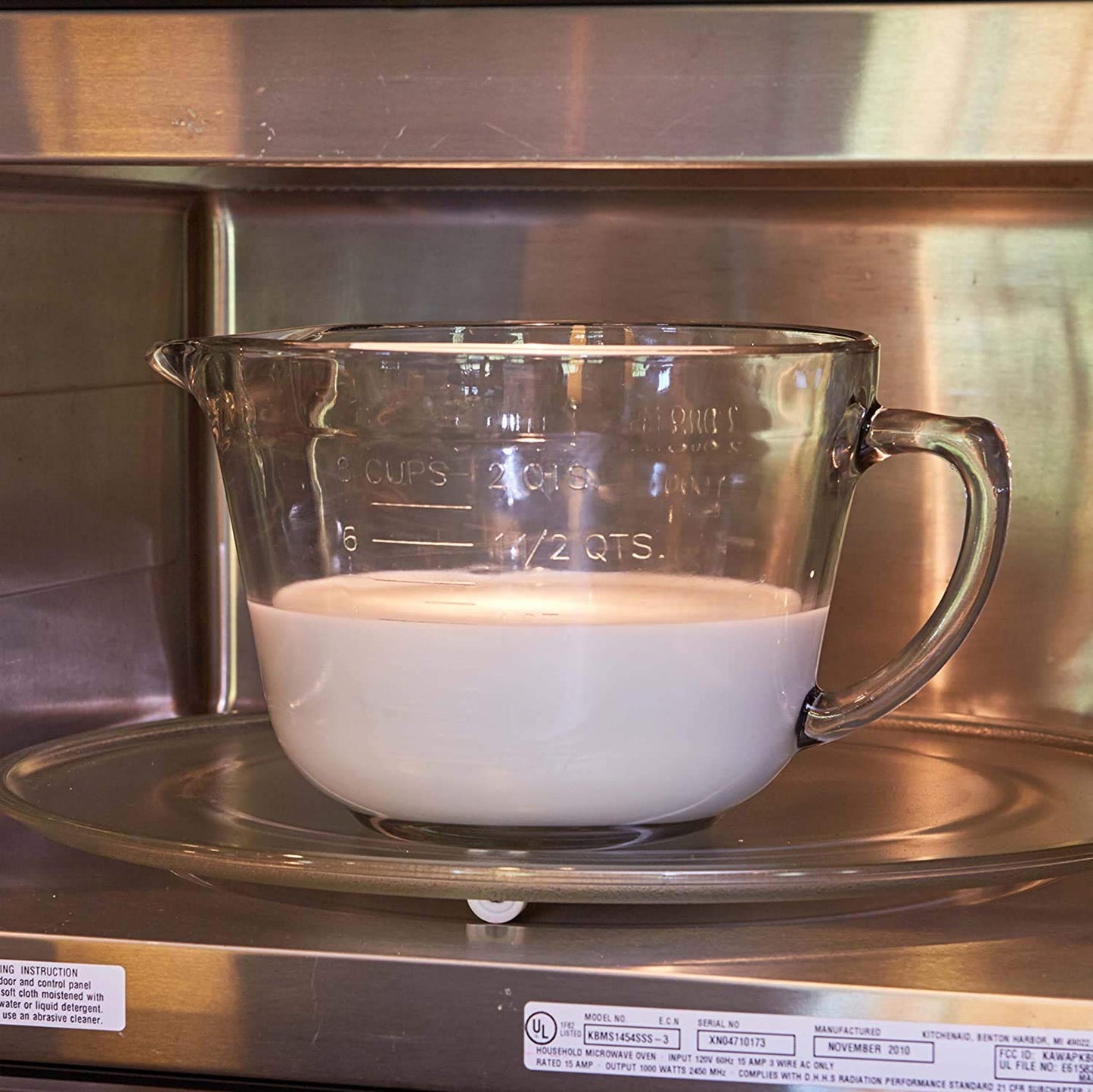 Bol de Vidrio Anchor Hocking Transparente Antihorno 2 Cuartos de Galón 2 L