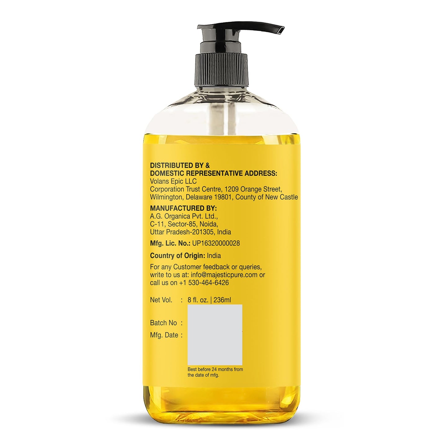 Majestic Pure NOVIIML PURE Vitamin E Oil | 100% Pure and Natural Cold Pressed Vitamin E oil for Skin, Scars, Face, Nails, Hair, Scalp | 20,000 IU | Non-GMO Verified | Hair & Body Oil | 8 Fl Oz