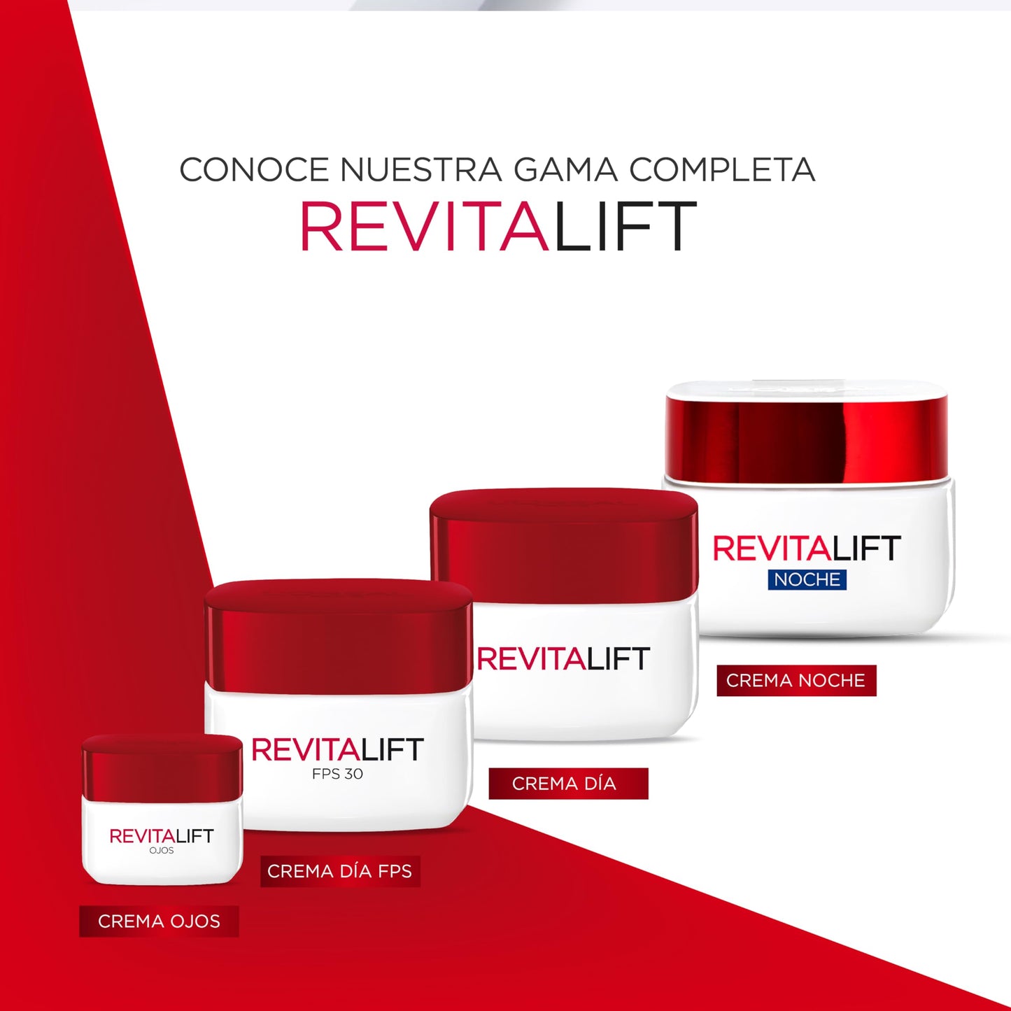 L'Oréal Paris Crema de Día FPS30 Revitalift, 50ml