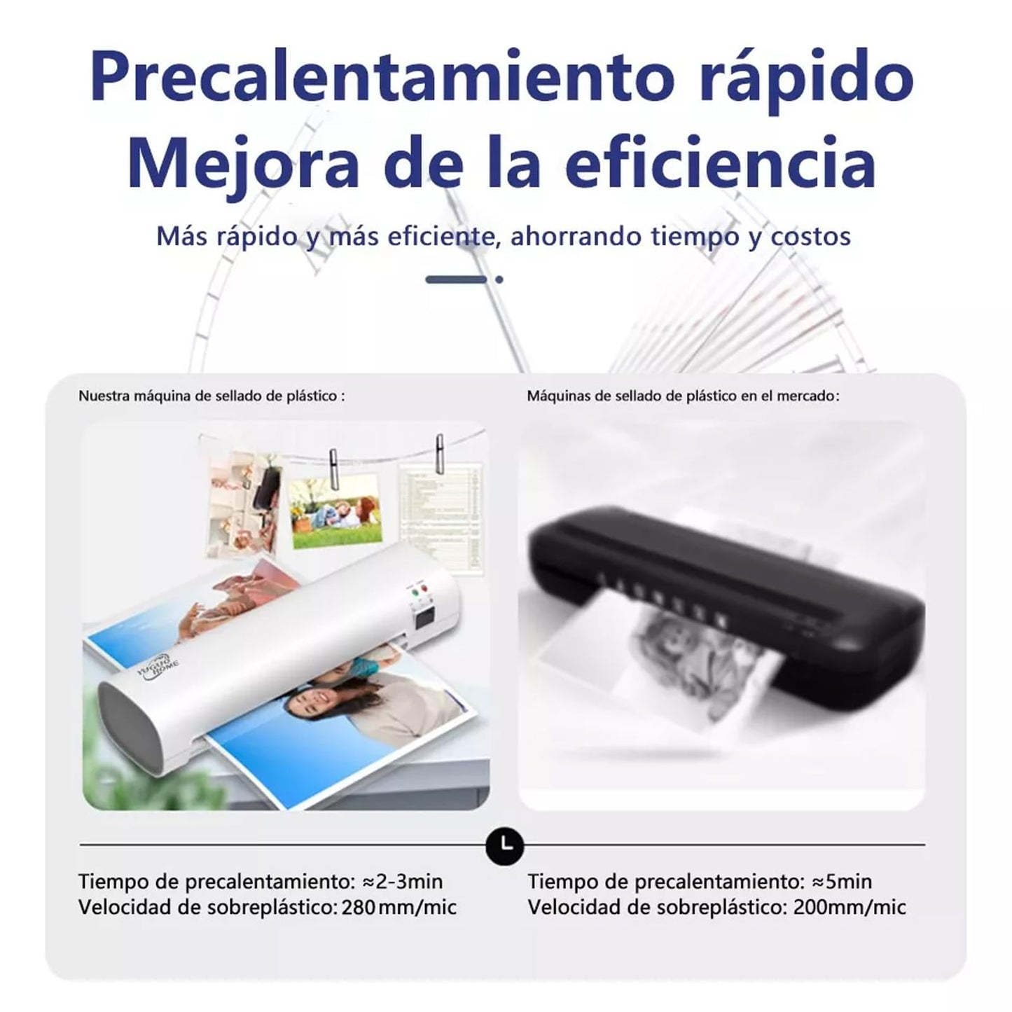 Laminadora Enmicadora Térmica de Temperatura Constante,A4 Máquina Laminadora+Cortador de Papel+300 Hojas Laminadoras,5 en 1 Laminador Térmico con Recortadora de Papel y Redondeadora de Esquinas