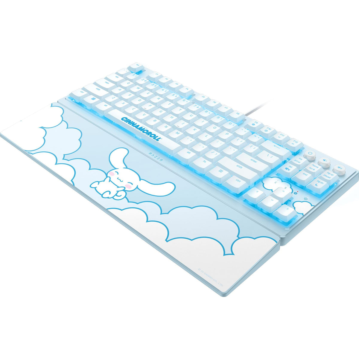 Teclado Gaming Razer Ornata V3 TKL Cinnamoroll Edition Iluminación RGB y Teclas de Perfil Bajo