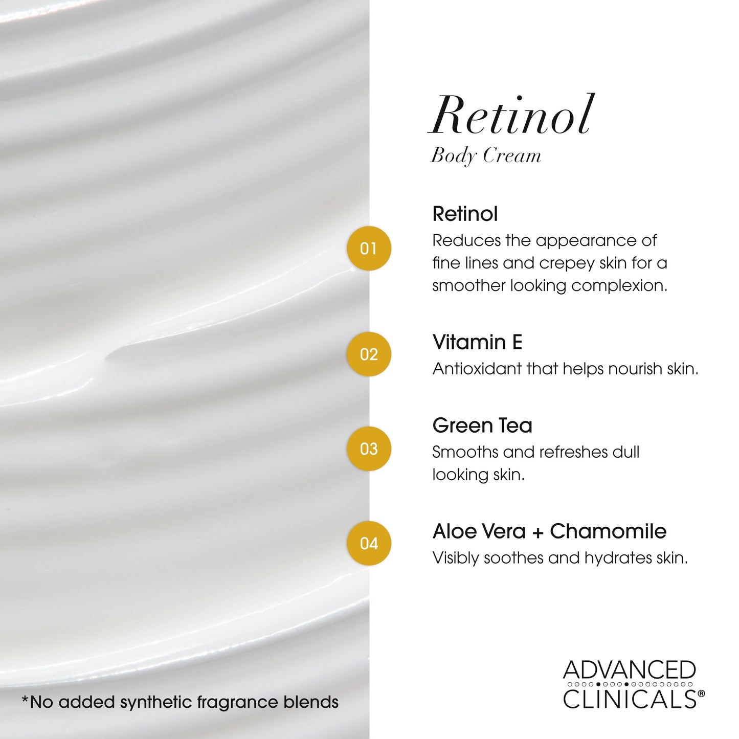 Set de Valor Advanced Clinicals Retinol Cream con 2 Botellas de 16oz y Bomba. Crema Antiarrugas con Retinol y Antioxidantes. Firmeza definitiva para Rostro, Cuello, Manos y Cuerpo. ¡Potencia tu piel hoy!
