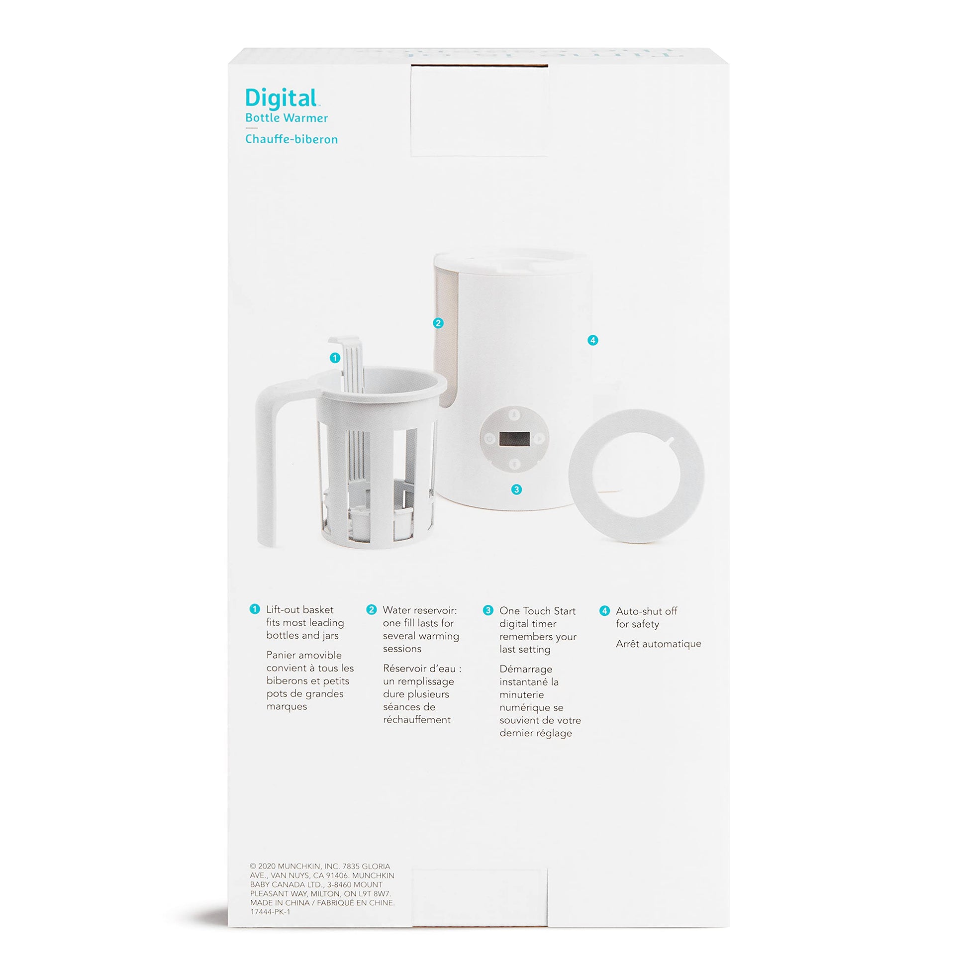 Calentador de Botellas Munchkin Digital Blanco