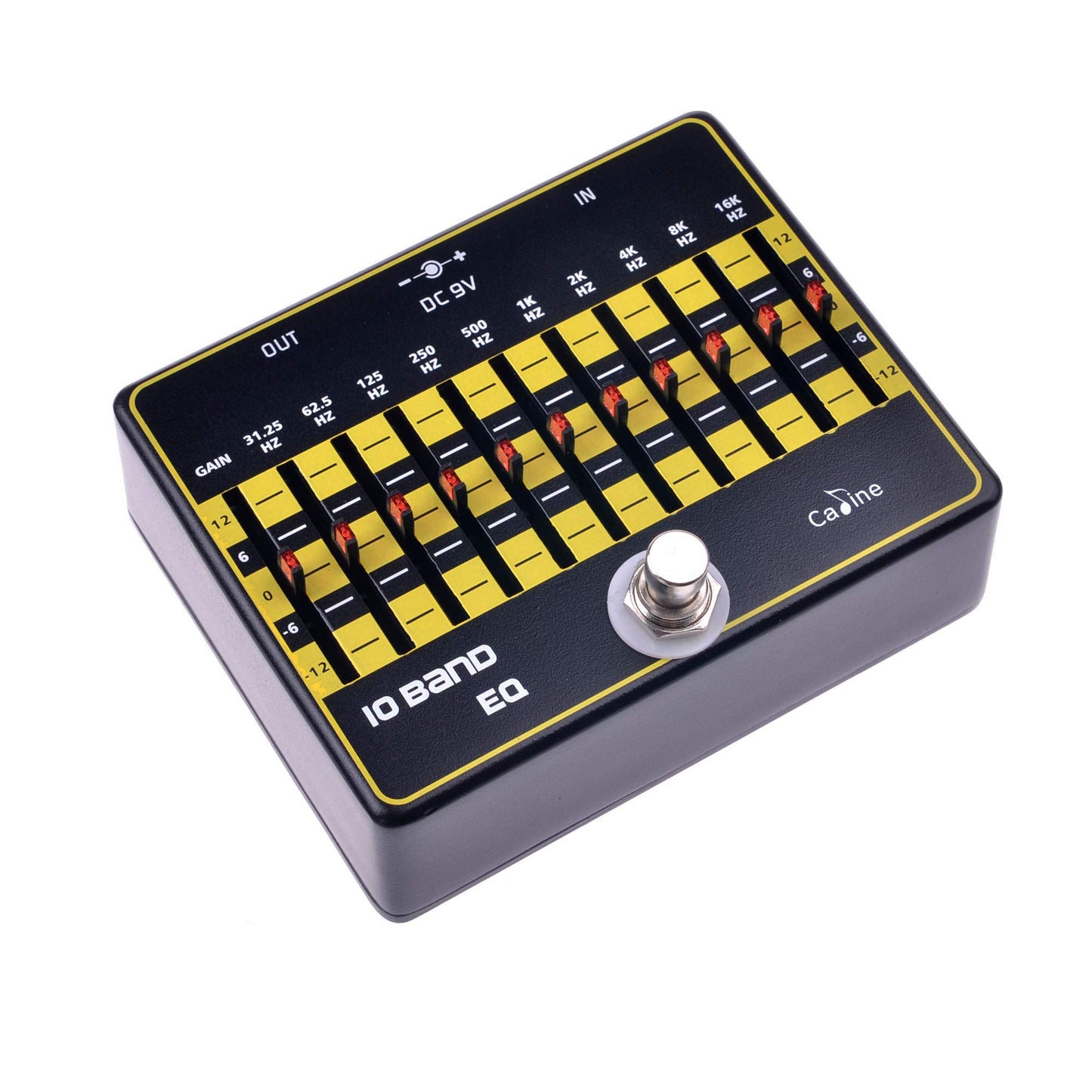 Caline CP-24 - Pedal de efectos de guitarra ecualizador de 10 bandas con True Bypass