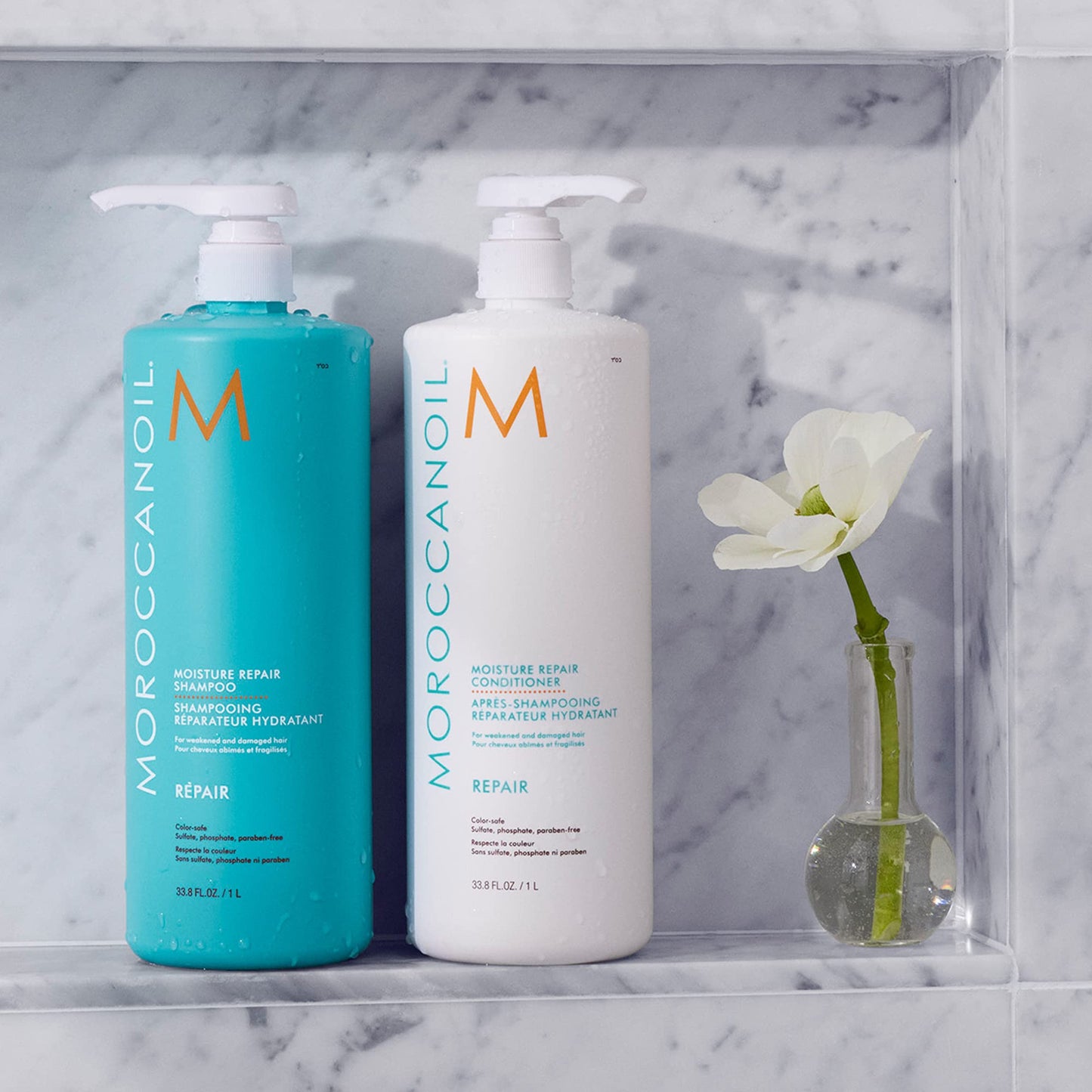 Moroccanoil Shampoo Reparador Hidratante, 1L