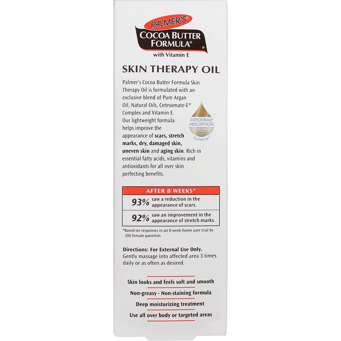 Palmer's Formula Skin Therapy Oil with Vitamin E Rosehip, Cocoa Butter, 5.1 Fluid Ounce Paquete de 2
