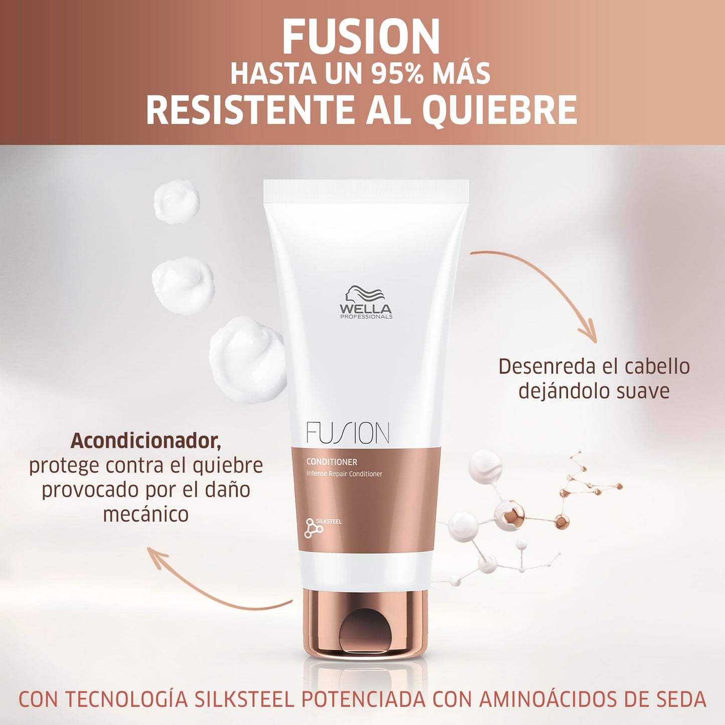 Acondicionador Wella Professionals Fusion Reparación Daño 200ml