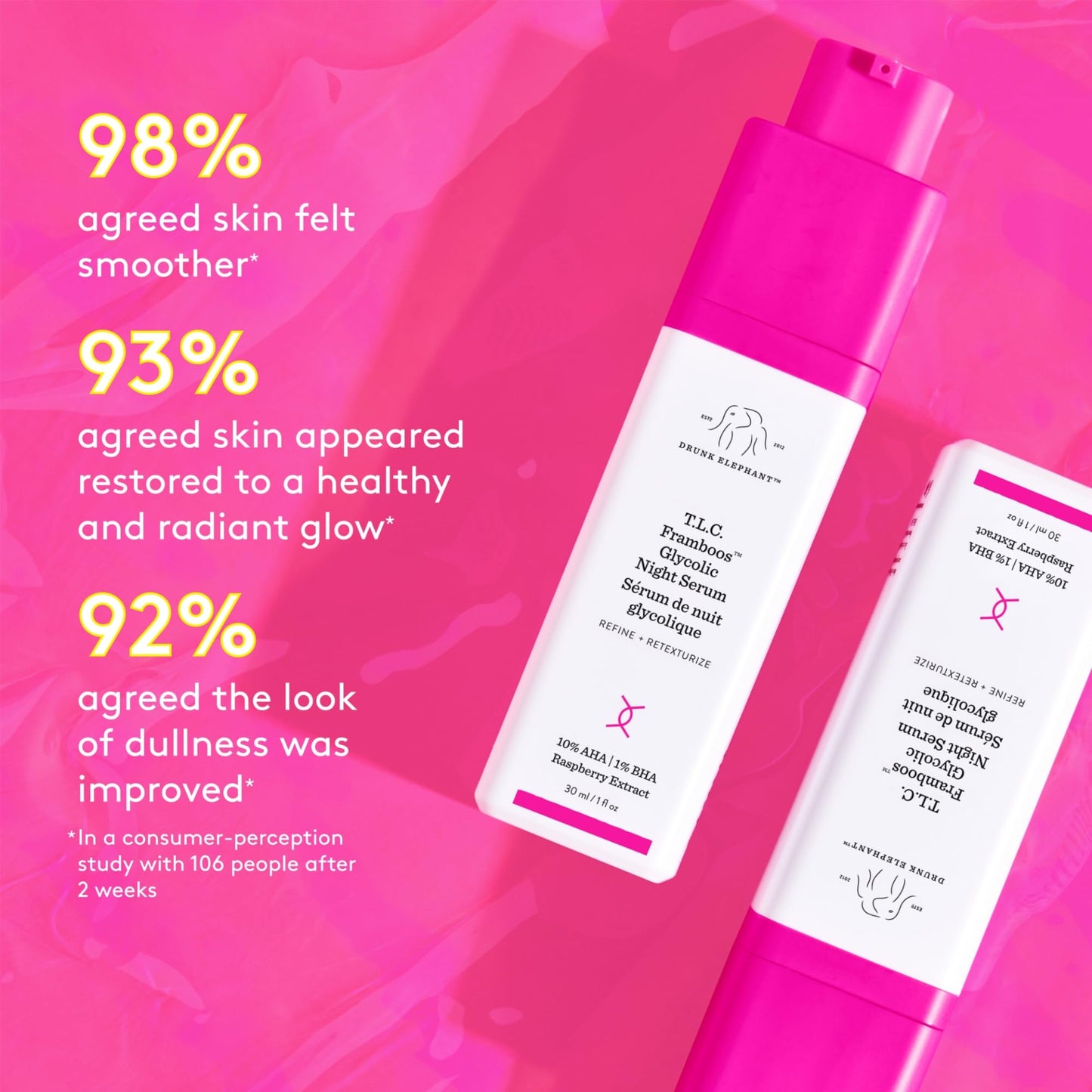 Drunk Elephant TLC Framboos Glycolic Night Serum
