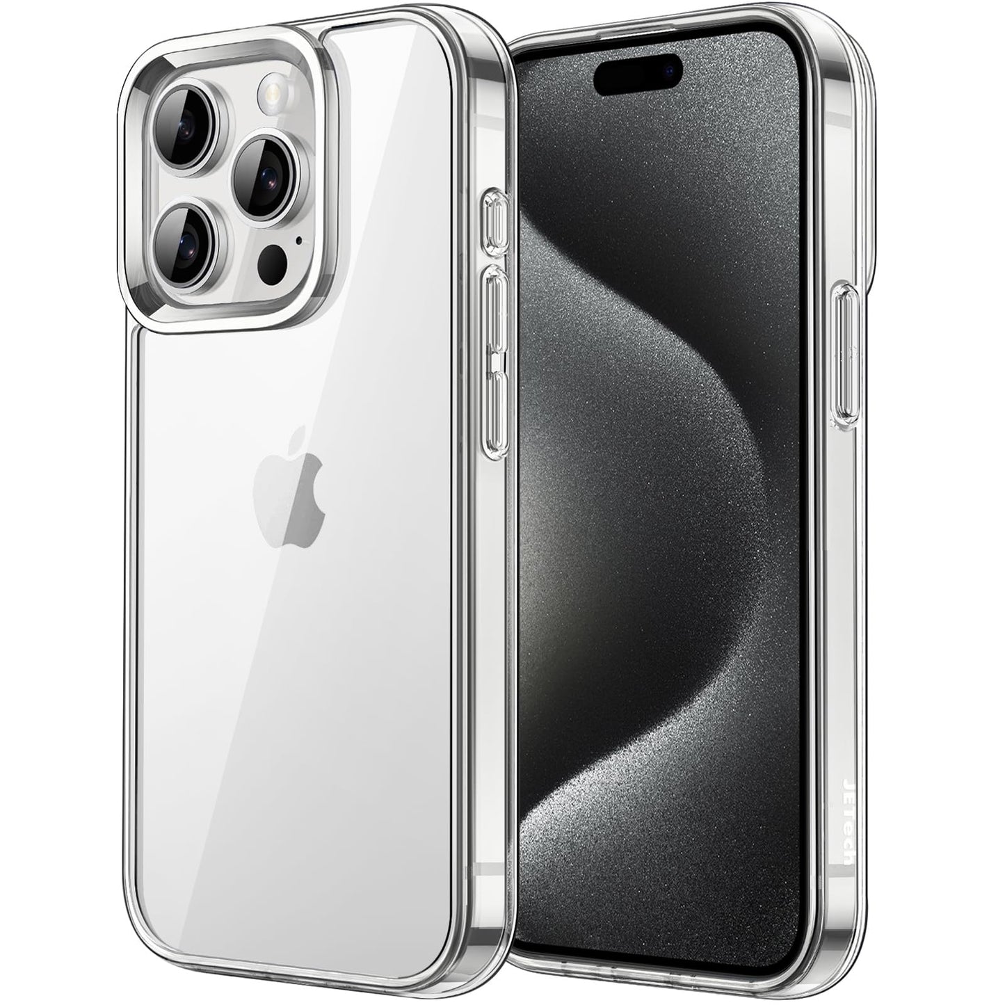 JETech Funda para iPhone 15 Pro MAX 6.7 Pulgadas, Anti-Amarillo Antigolpes Carcasa, Antiarañazos Respaldo Transparente (Transparente)