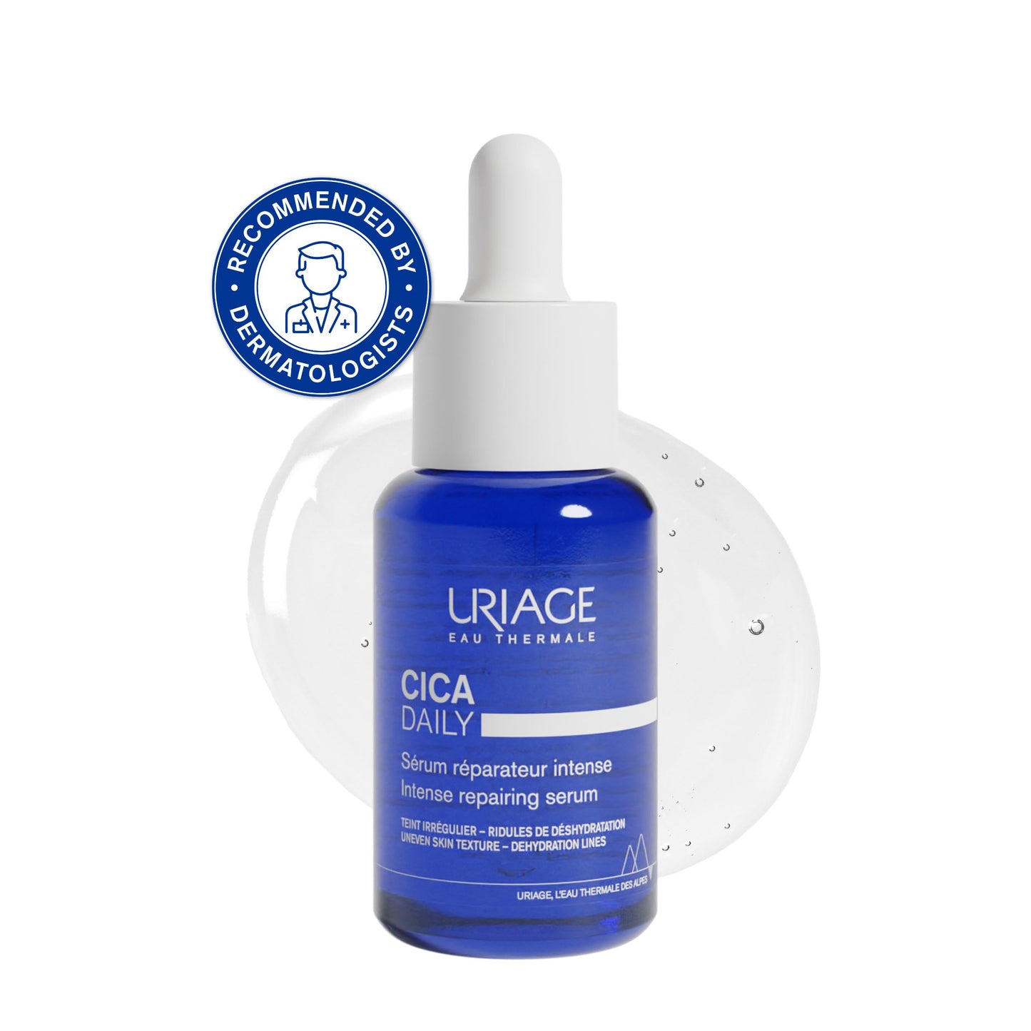 Uriage Cica-Daily Sérum Reparador Intenso con Centella Asiática 30ml - Ácido Hialurónico y Vitamina B5 - Repara y Protege de las Agresiones Cotidianas - Sin Perfume - 97% Ingredientes de Origen Natural
