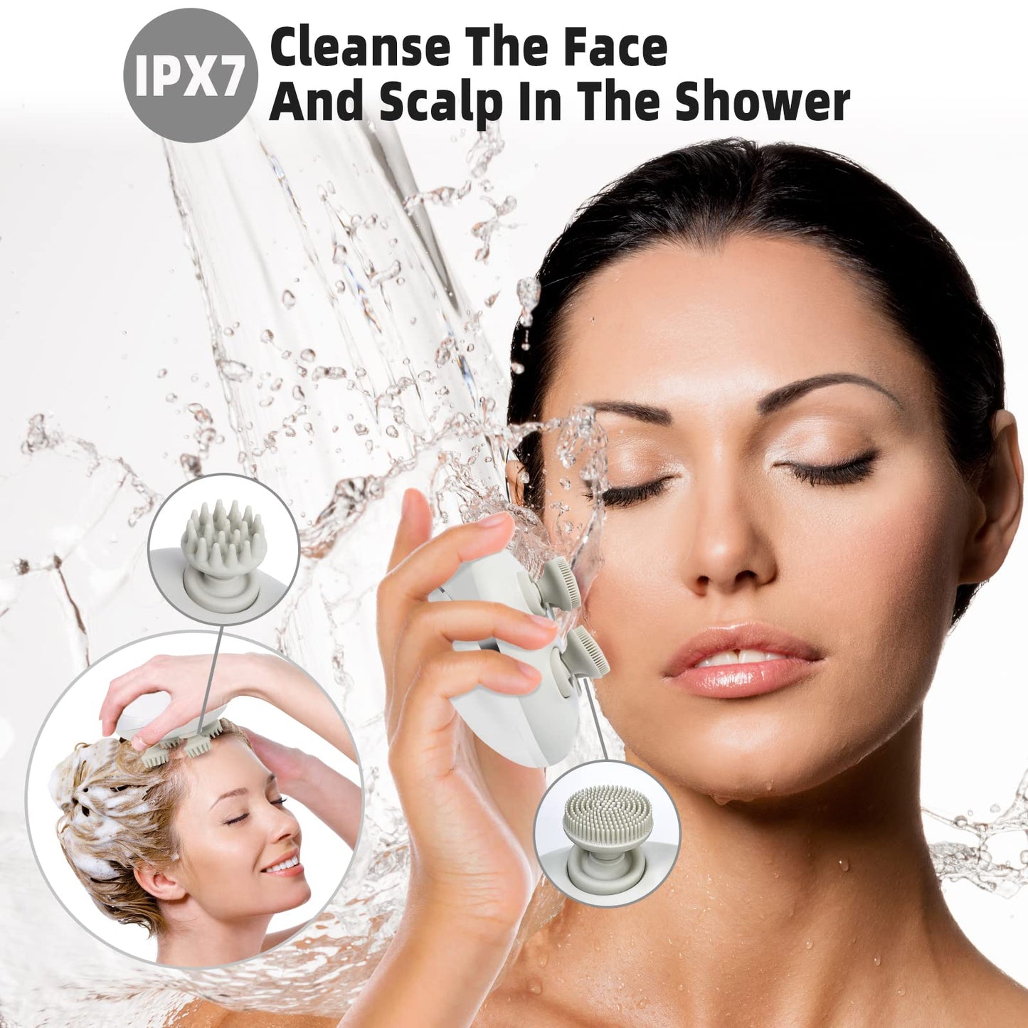 Masajeador Eléctrico Mountrax Rojo para Crecimiento del Cabello y Relajación Muscular