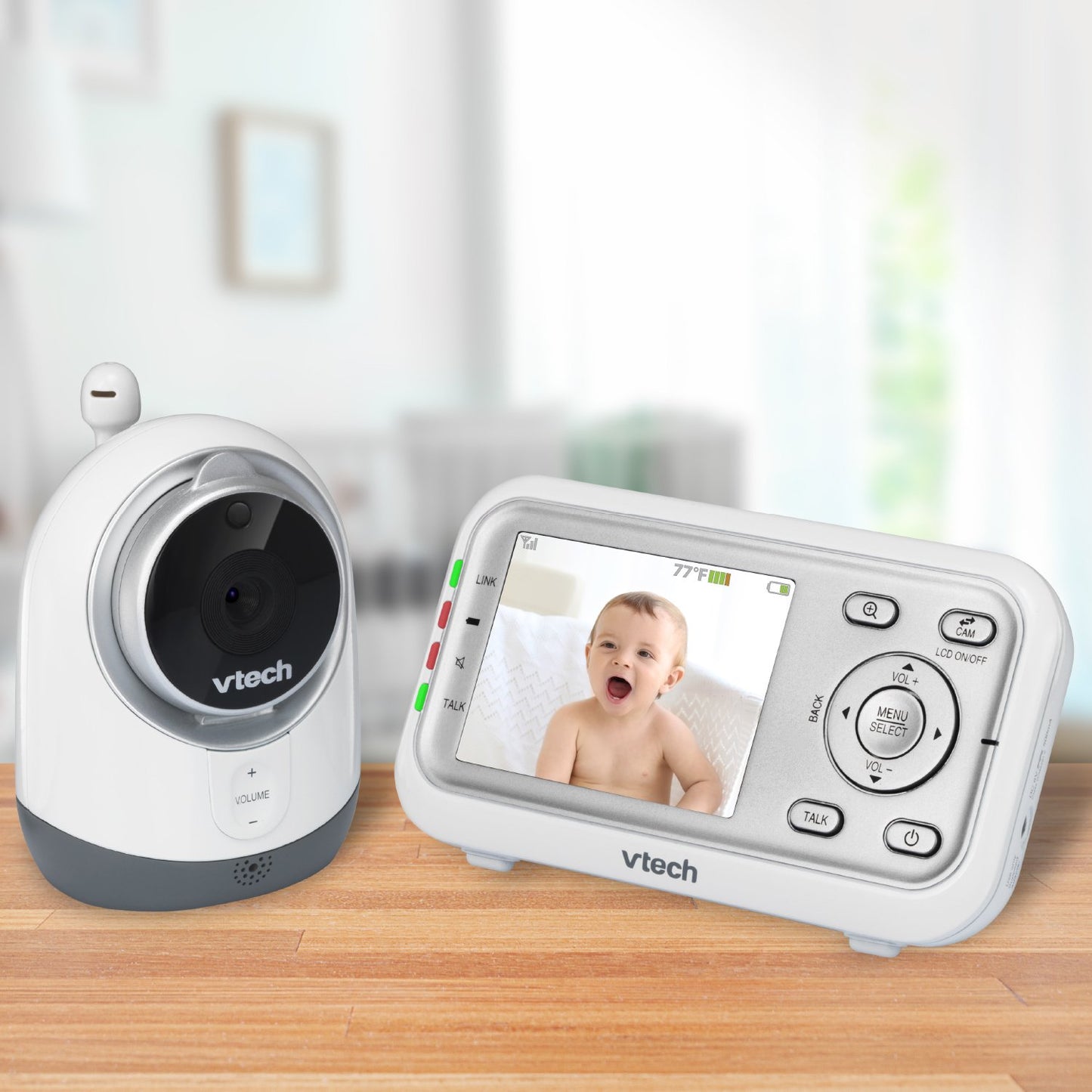 Monitor de Bebé VTech Blanco con Paquete Individual